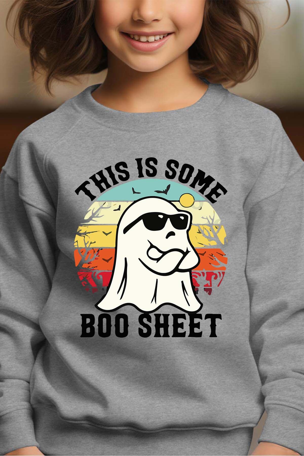 Grossiste I.A.L.D FRANCE - Some Boo sheet - Sweat Col Rond Fille