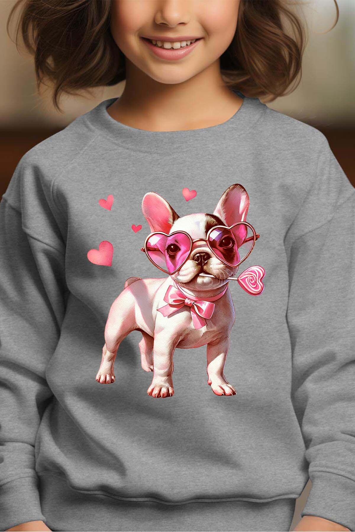 Mayorista I.A.L.D FRANCE - Lunette French Bulldog - Sudadera con cuello redondo para niña