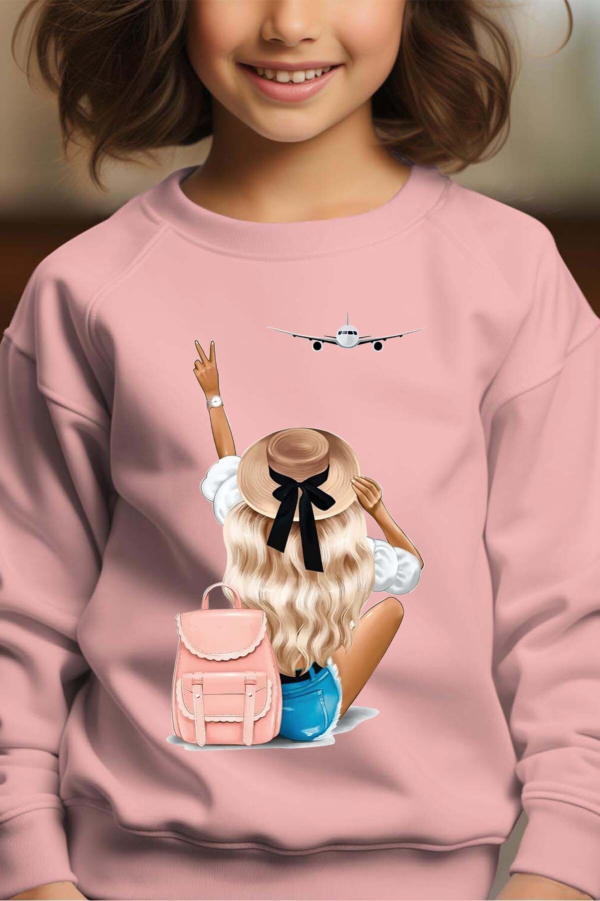 Grossiste I.A.L.D FRANCE - Travel Mood - Sweat Col Rond Fille
