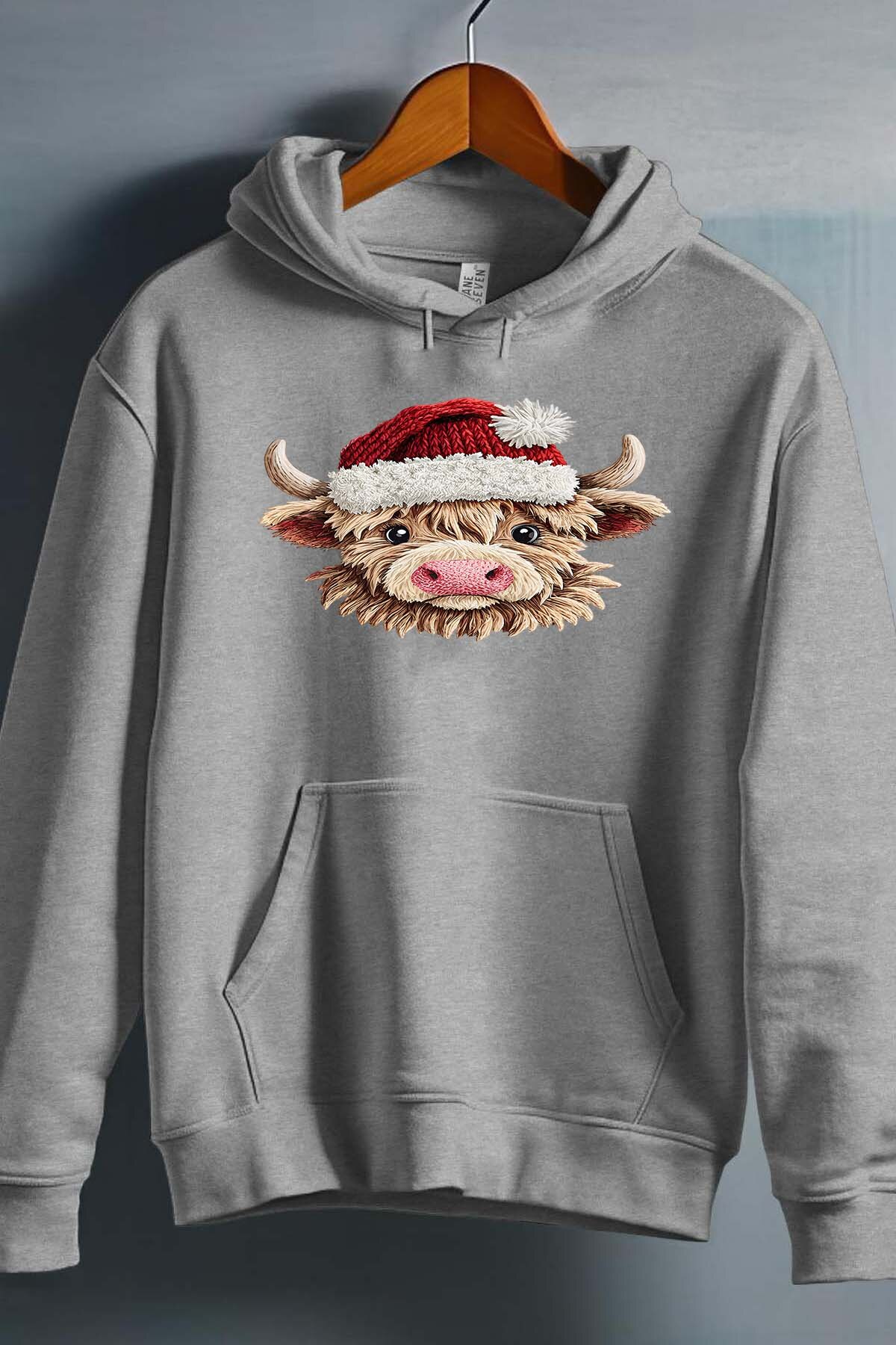Großhändler I.A.L.D FRANCE - Gehäkelte Weihnachtskuh - Kapuzenpullover Mädchen