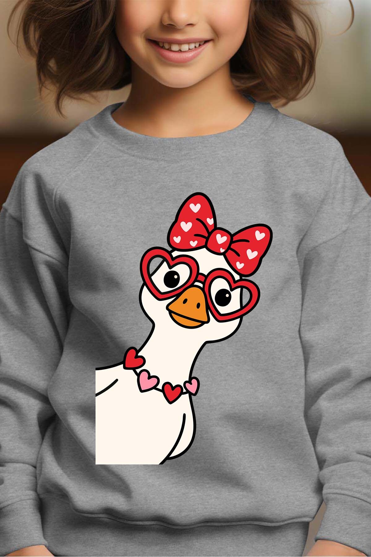 Grossiste I.A.L.D FRANCE - Hello Goose - Sweat Col Rond Fille