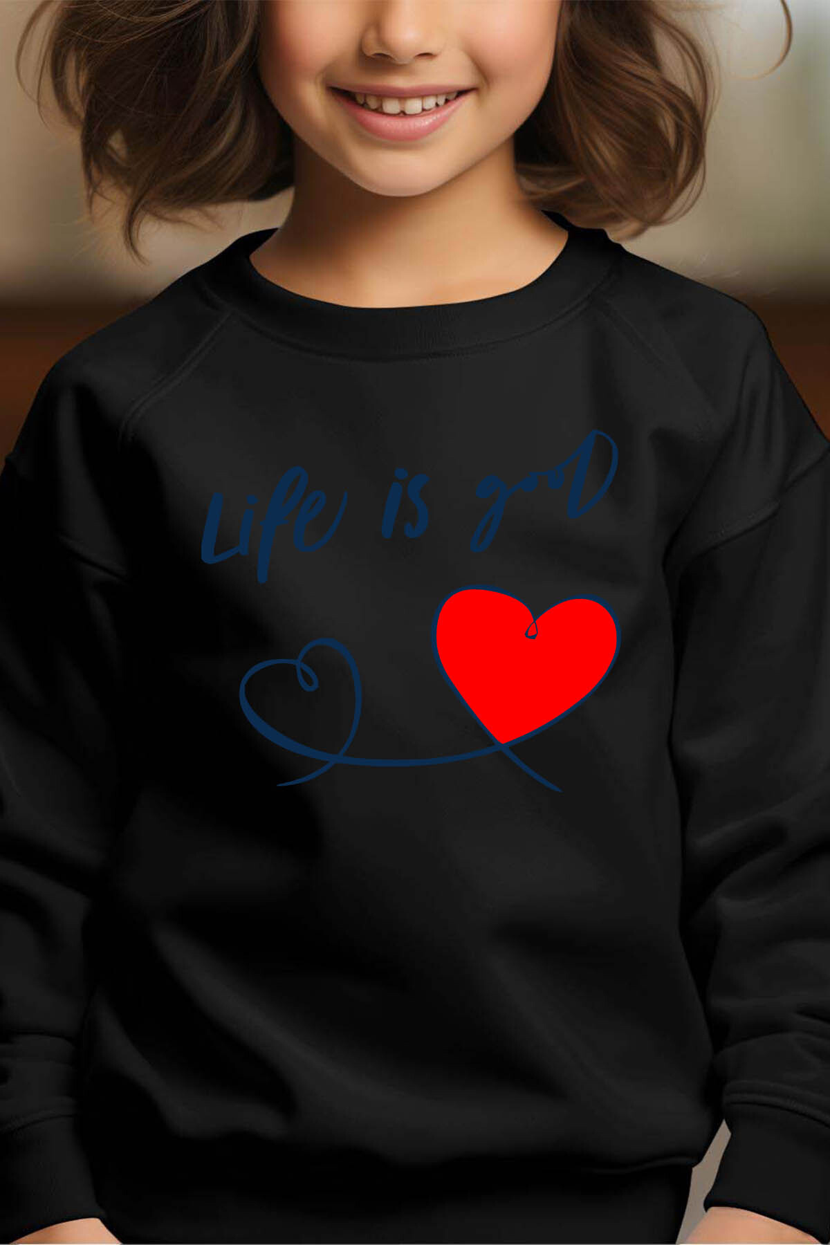 Grossista I.A.L.D FRANCE - Life Good - Round Girl Sweatshirt