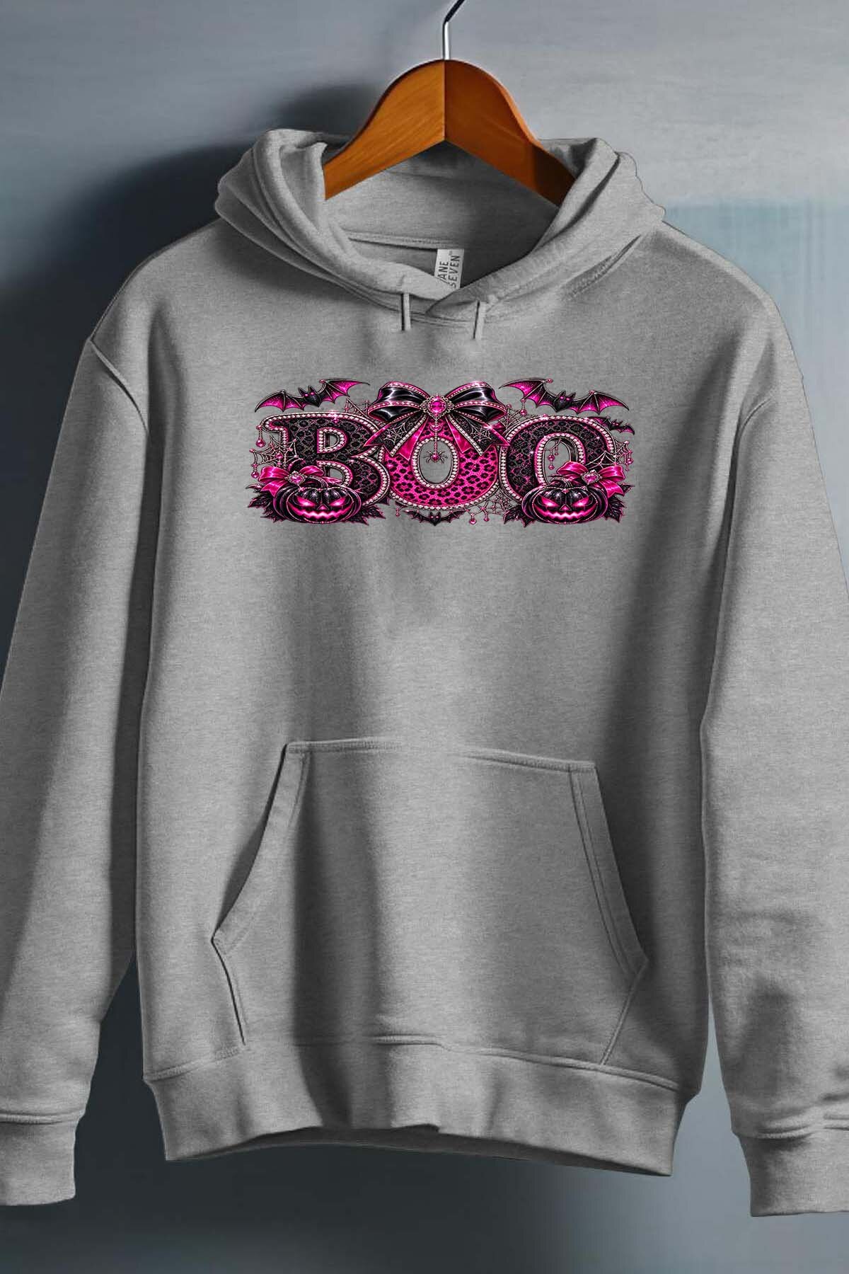 Grossiste I.A.L.D FRANCE - Glitter boo halloween - Sweat Capuche Fille