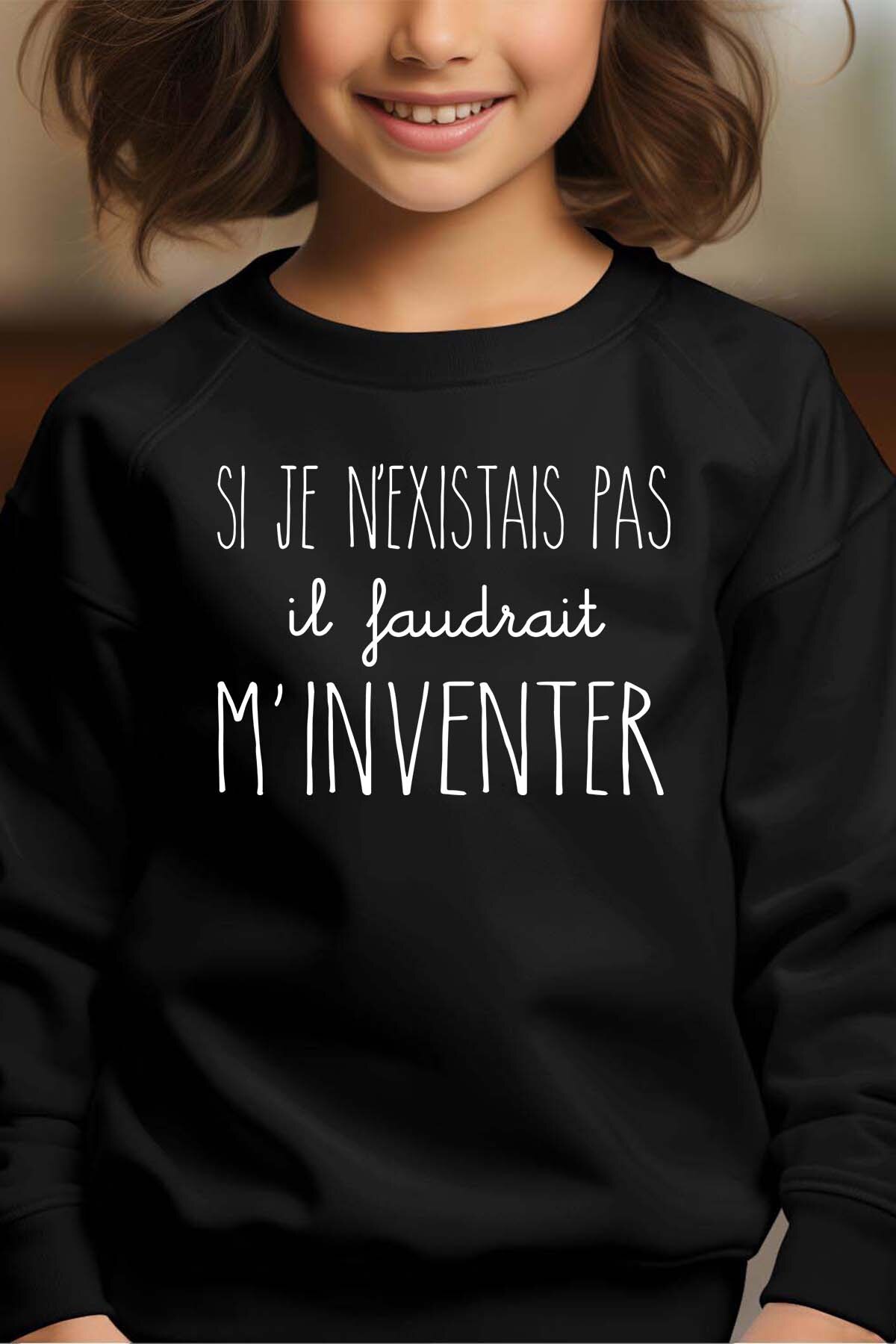 Grossista I.A.L.D FRANCE - Bisognerebbe inventarlo - Felpa girocollo Ragazza
