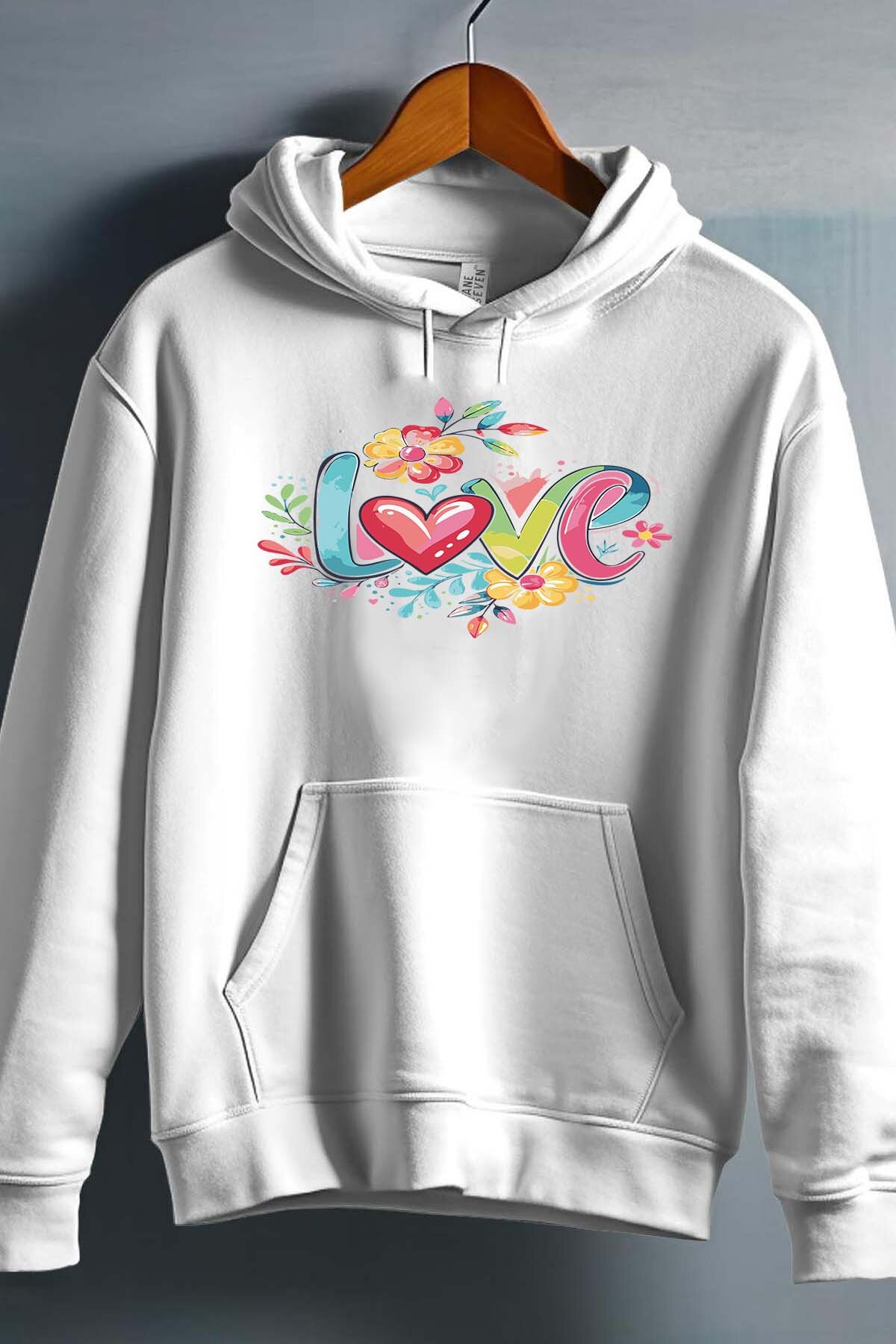 Großhändler I.A.L.D FRANCE - Love Styl Blumen - Kapuzenpullover Mädchen