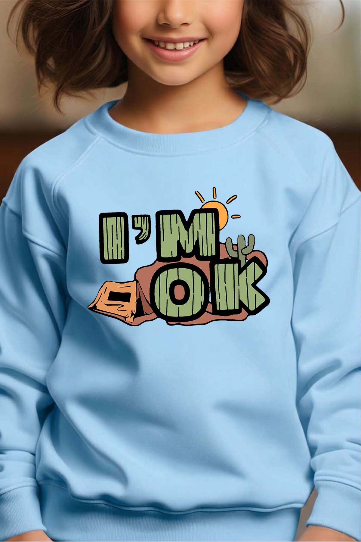 Großhändler I.A.L.D FRANCE - Desert I'm Ok - Rundhals-Sweatshirt Mädchen