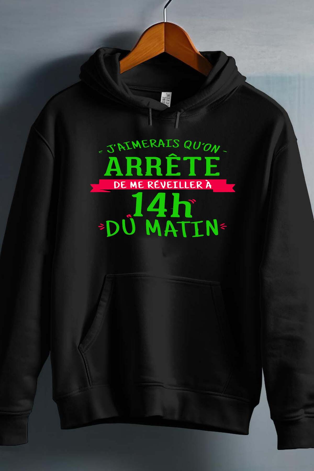 Grossiste I.A.L.D FRANCE - Reveiller 14H du mat - Sweat Capuche Fille