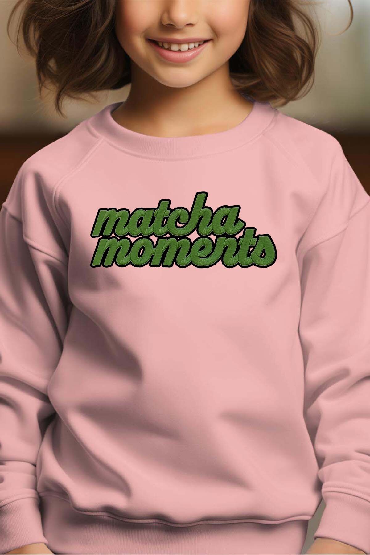 Grossiste I.A.L.D FRANCE - Matcha moments - Sweat Col Rond Fille