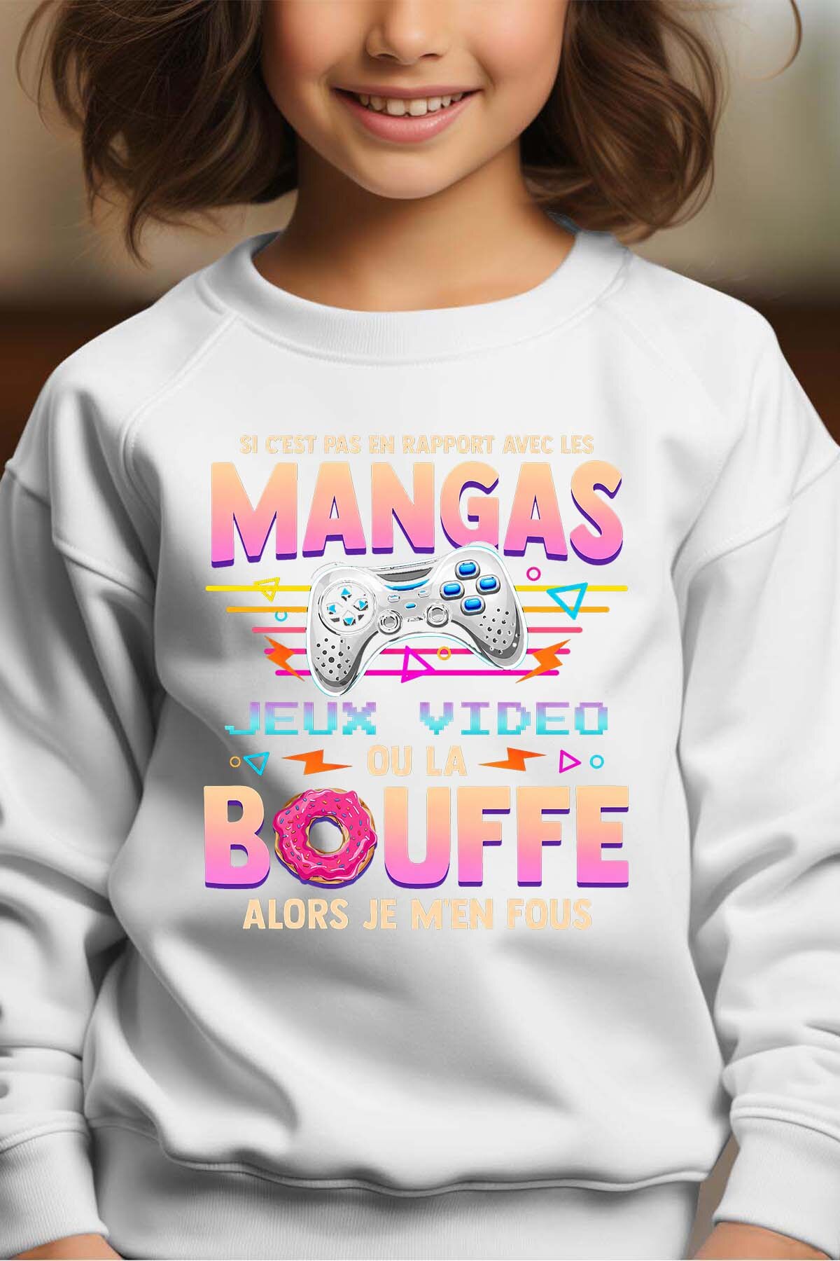Grossiste I.A.L.D FRANCE - Otaku Gamer - Sweat Col Rond Fille
