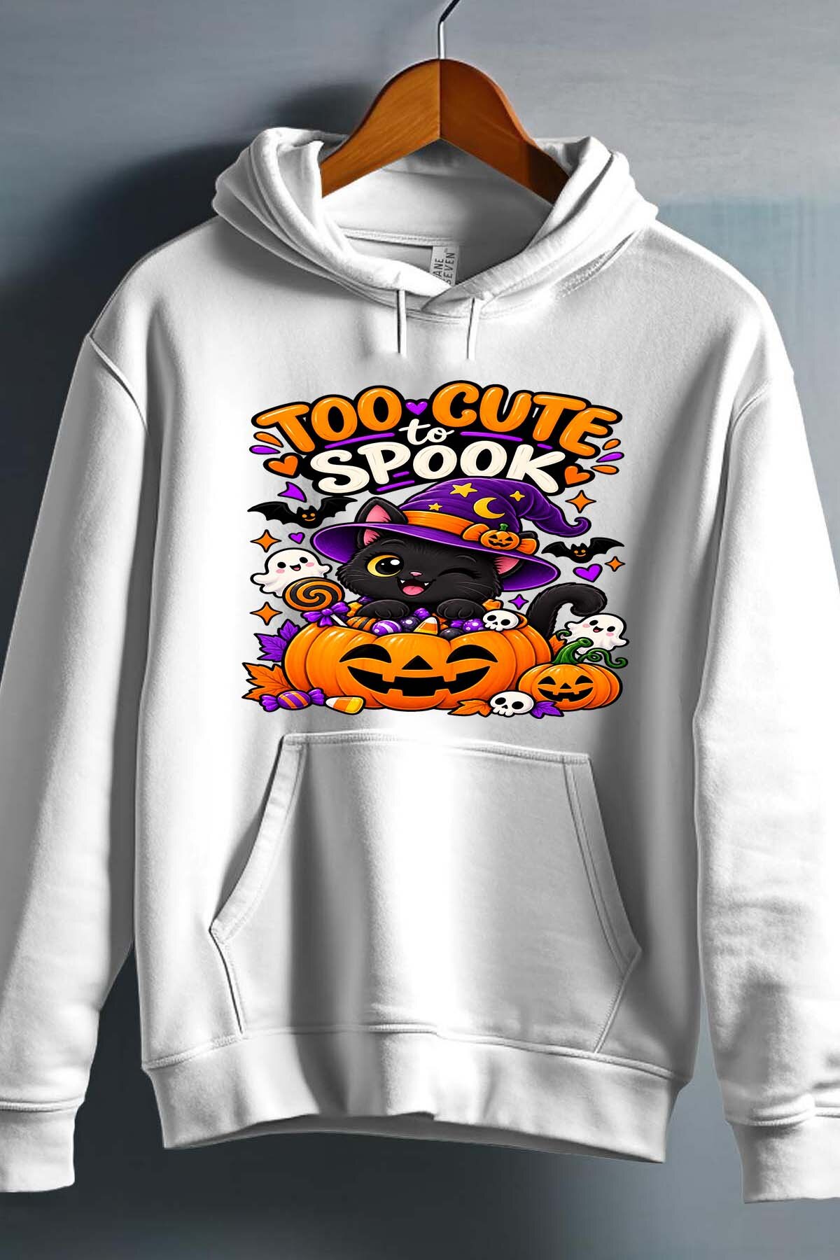 Mayorista I.A.L.D FRANCE - Trick cat halloween - Sudadera con Capucha para Niño