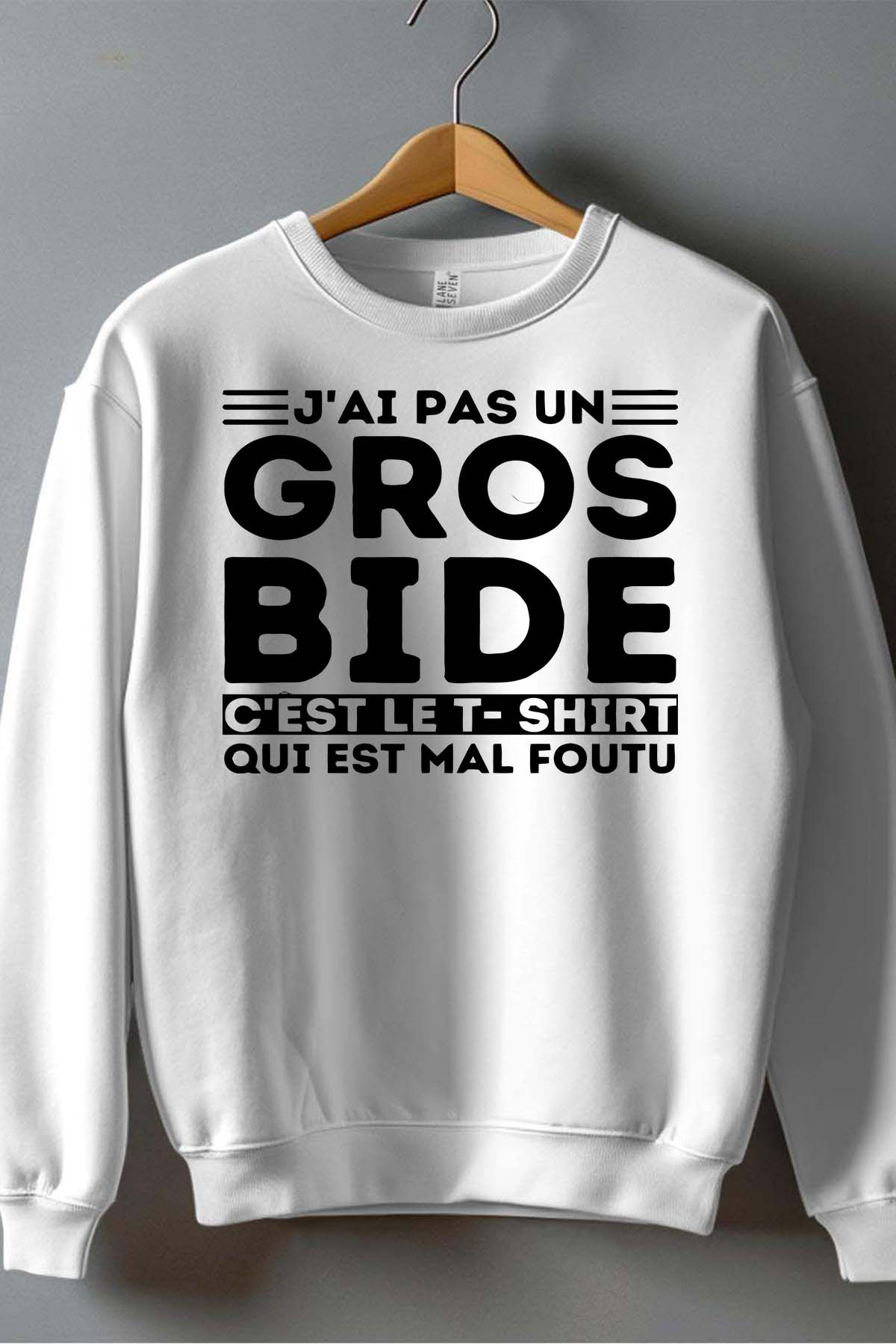 Grossiste I.A.L.D FRANCE - Gros bide - Sweat Col Rond Garçon