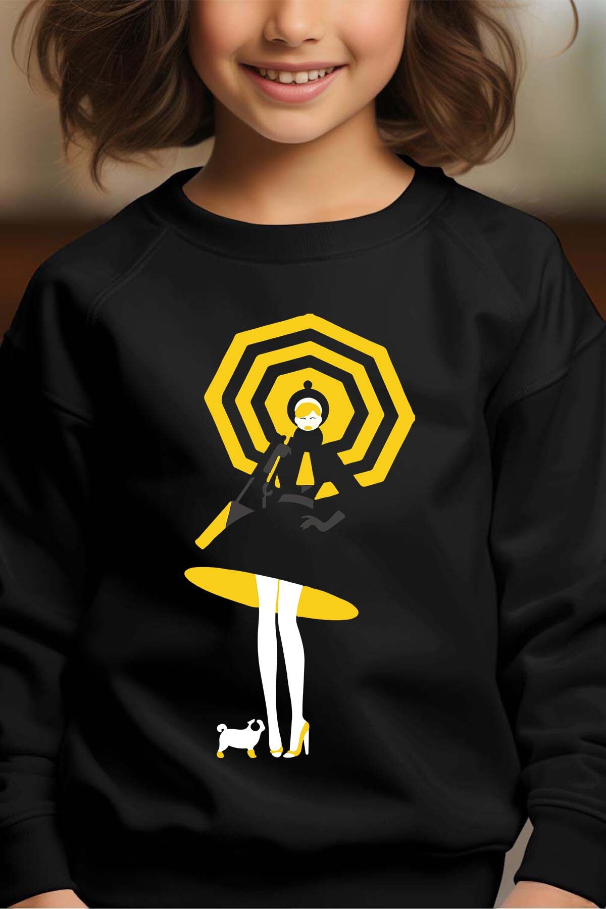 Großhändler I.A.L.D FRANCE - Unter dem Stil WEISS - Rundhals-Sweatshirt Mädchen