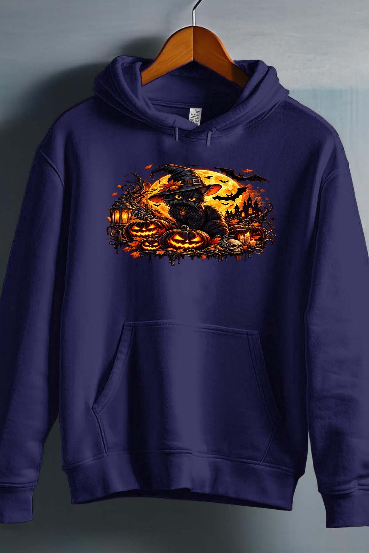 Grossiste I.A.L.D FRANCE - Witch cat halloween - Sweat Capuche Garçon