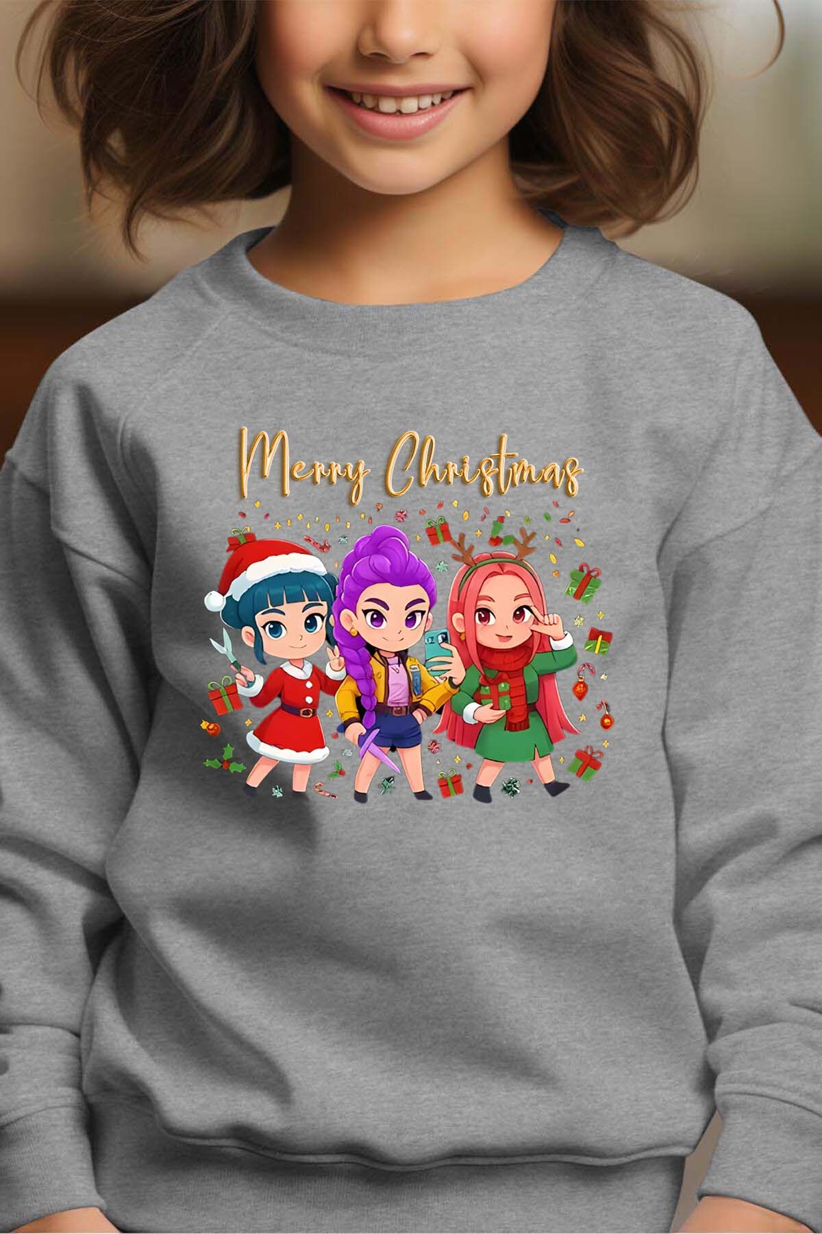 Wholesaler I.A.L.D FRANCE - Chibi Xmas DH - Crewneck sweatshirt Girl