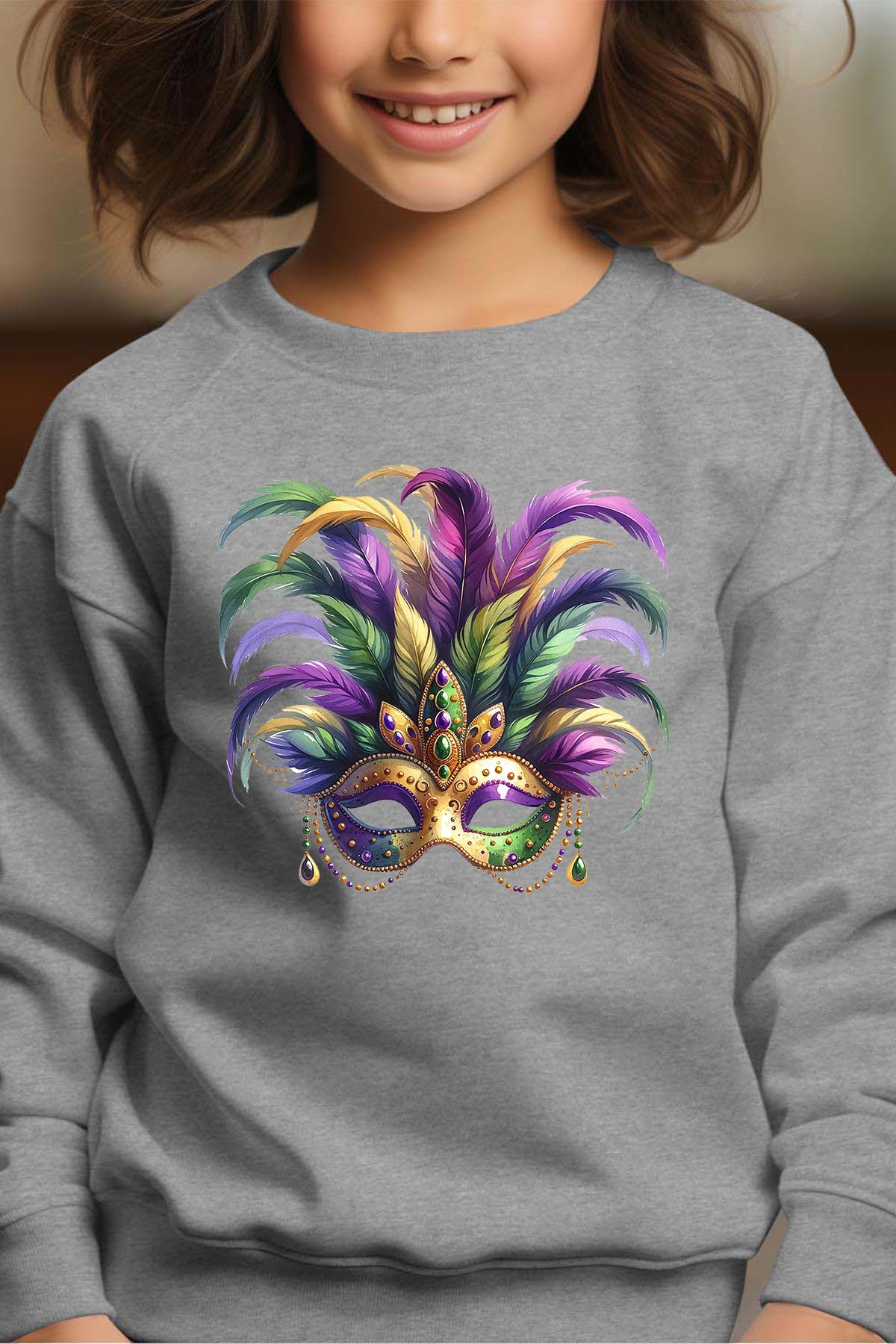 Wholesaler I.A.L.D FRANCE - Carnival Mask - Crewneck sweatshirt Girl