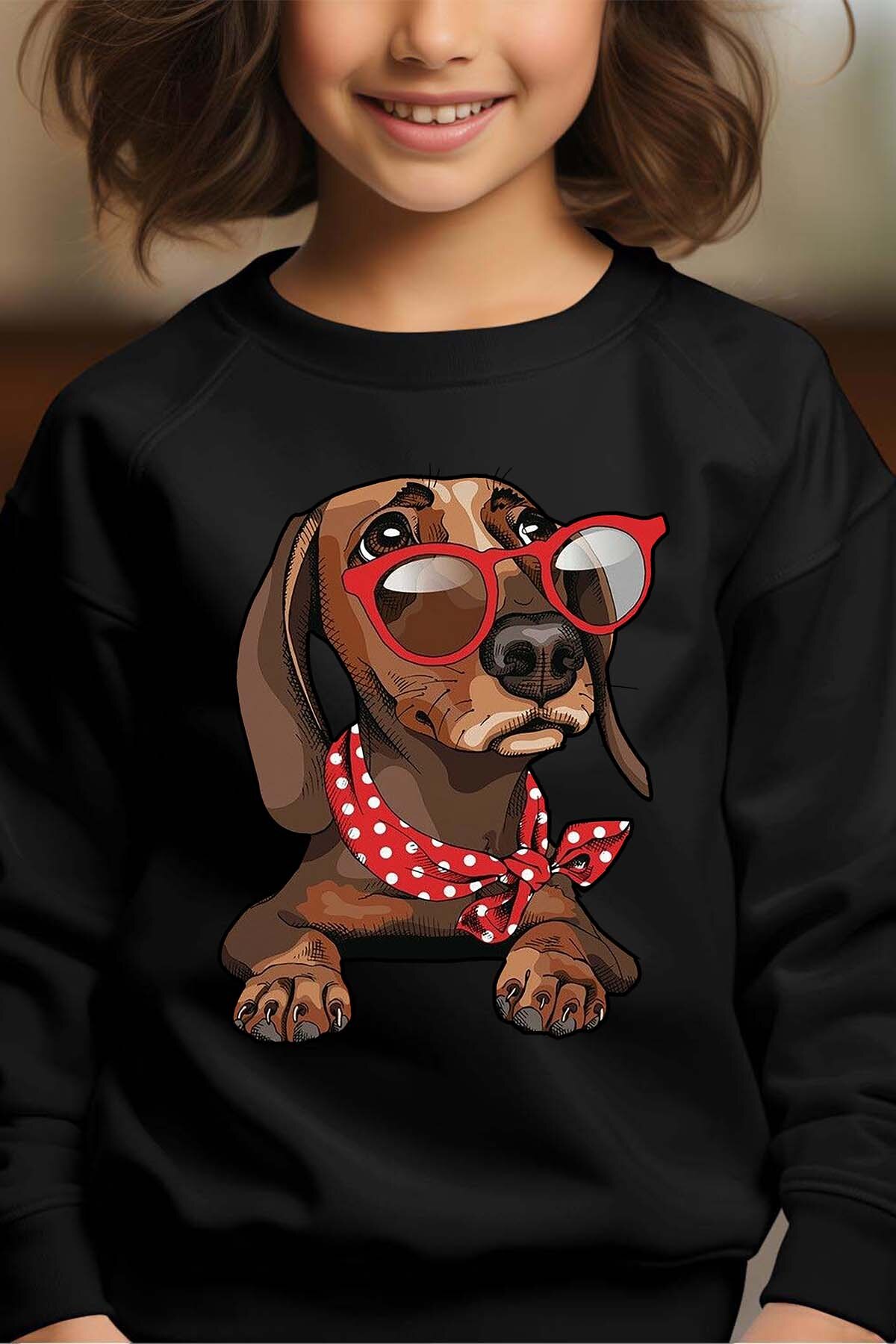 Wholesaler I.A.L.D FRANCE - Glasse noeud dog - Crewneck sweatshirt Girl