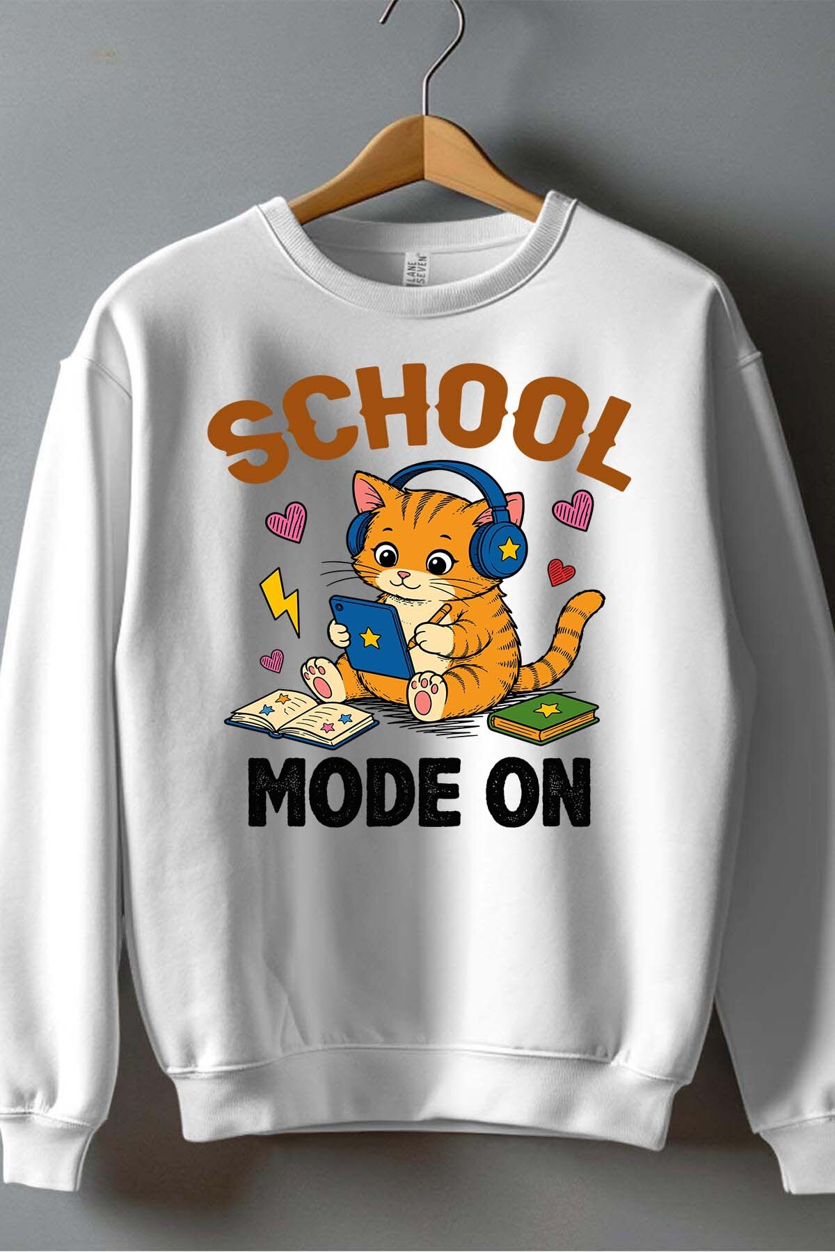 Grossiste I.A.L.D FRANCE - School Mode on - Sweat Col Rond Garçon
