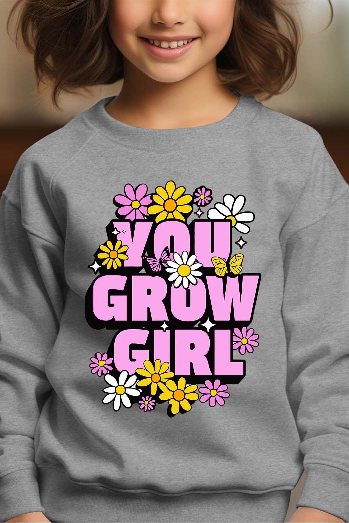 Mayorista I.A.L.D FRANCE - Grow Girl - Sudadera con cuello redondo para niña