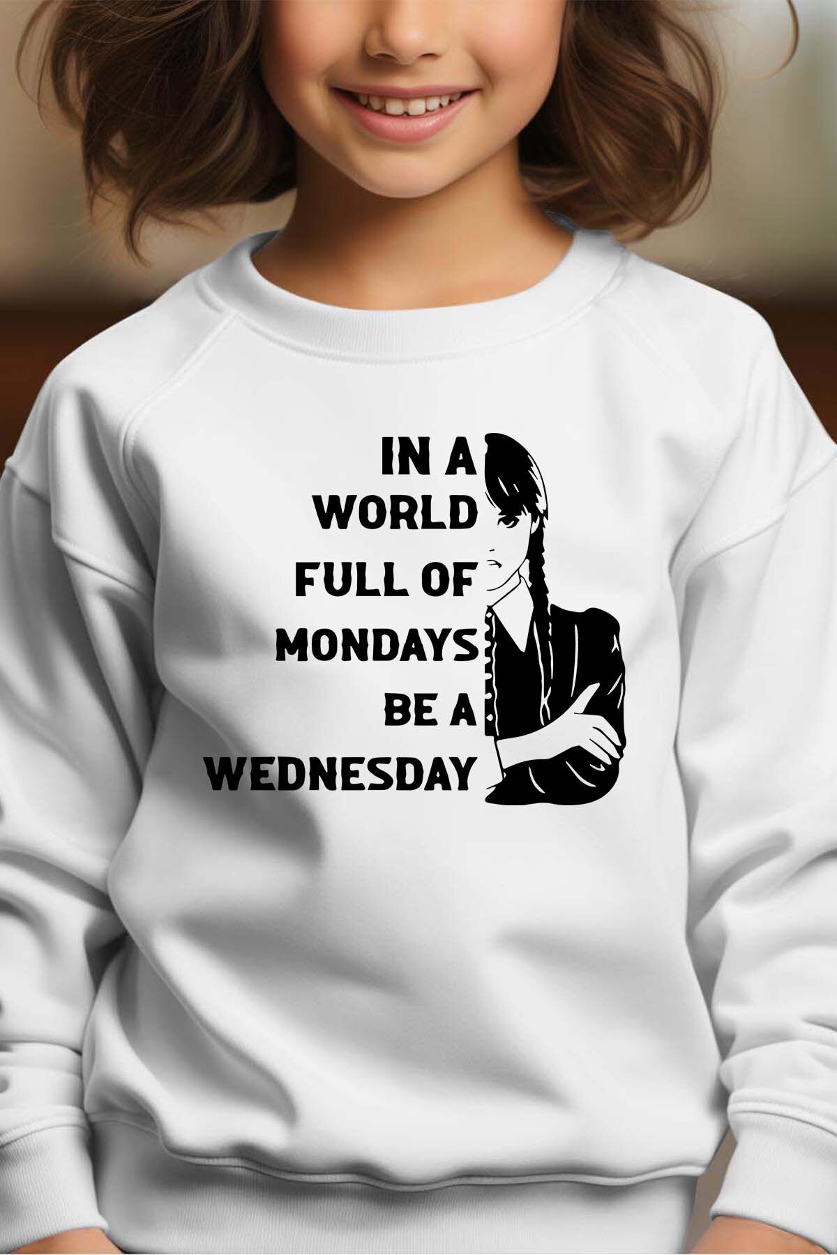Grossiste I.A.L.D FRANCE - Monday be Wednesday - Sweat Col Rond Fille