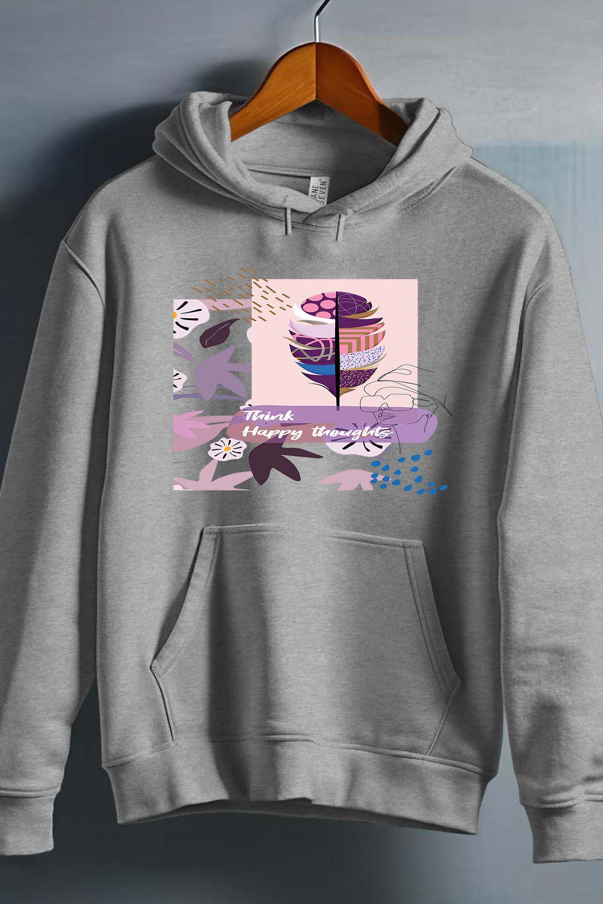 Grossiste I.A.L.D FRANCE - Think happy - Sweat Capuche Fille