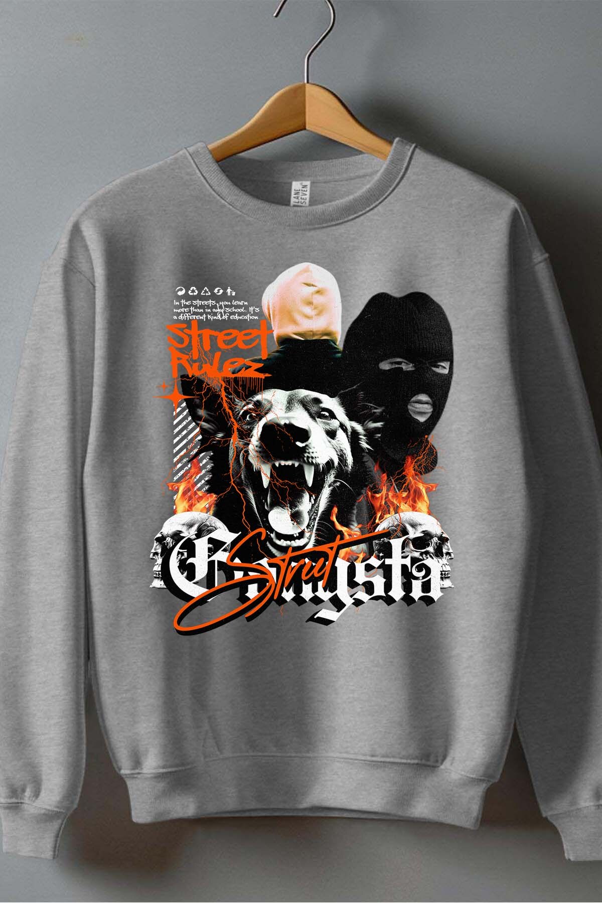 Grossiste I.A.L.D FRANCE - Street Gangsta - Sweat Col Rond Garçon