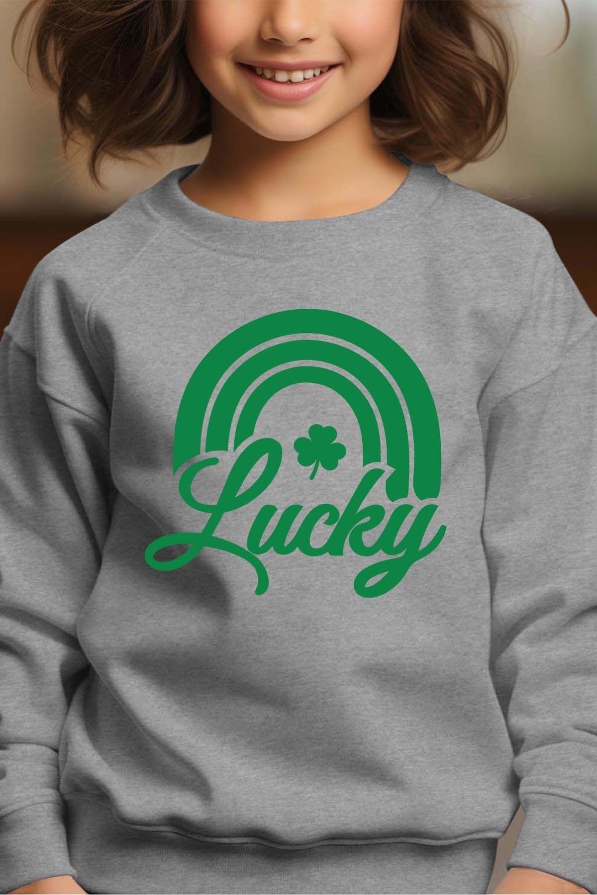 Mayorista I.A.L.D FRANCE - Lucky 1 - Round Girl Sweatshirt