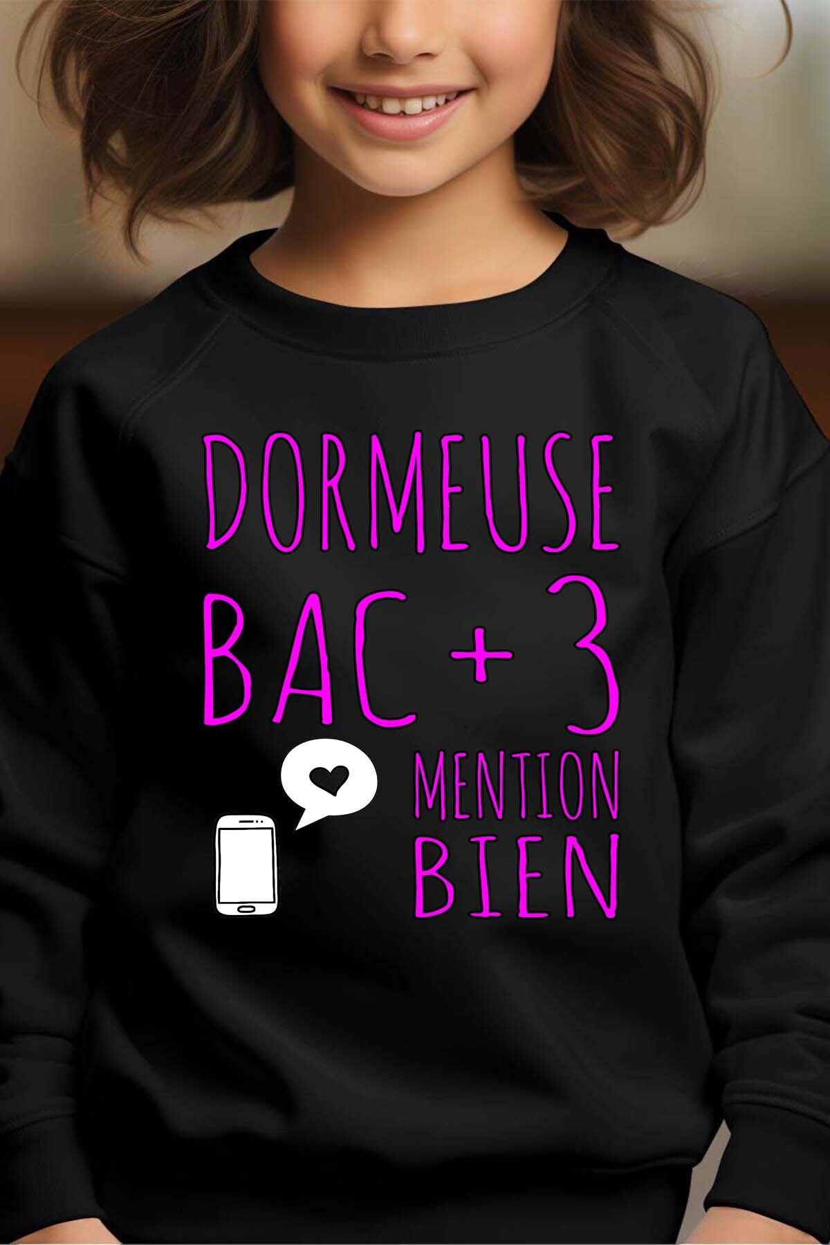Grossiste I.A.L.D FRANCE - Dormeuse Bac +3 - Sweat Col Rond Fille