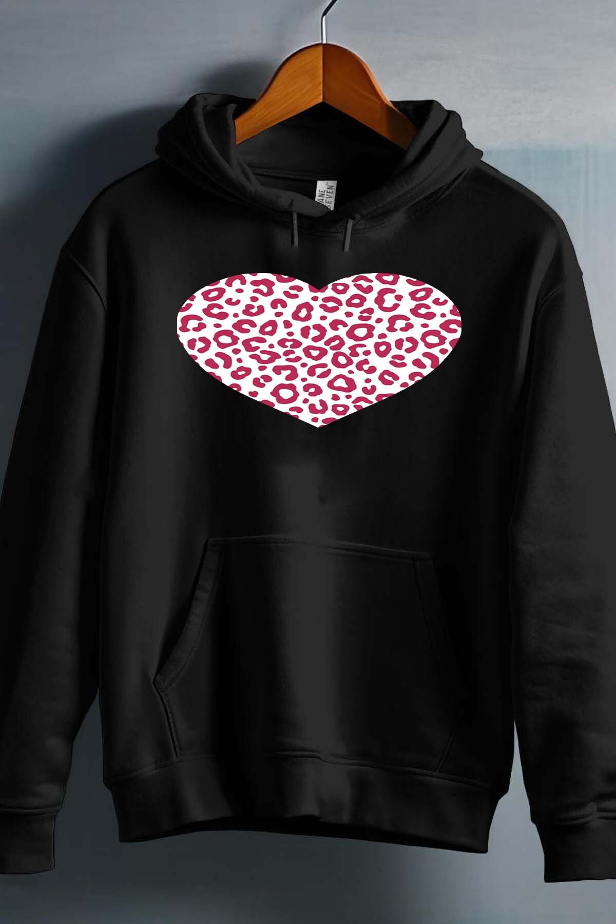 Grossiste I.A.L.D FRANCE - Leopard heart - Sweat Capuche Fille