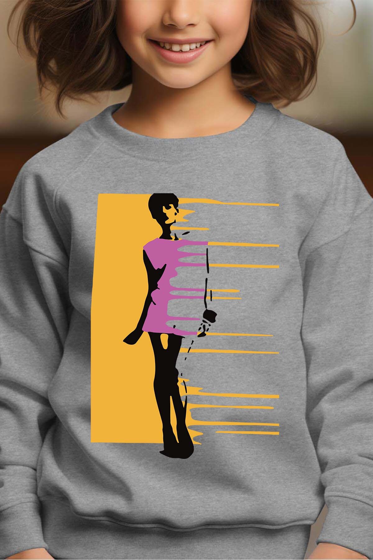 Mayorista I.A.L.D FRANCE - Yellow City Urb - Sudadera con cuello redondo para niña