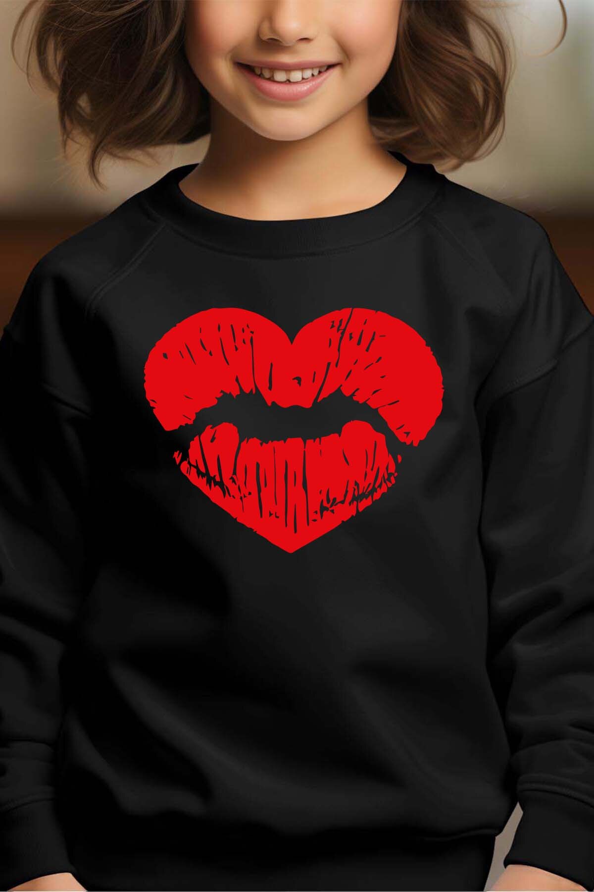 Grossista I.A.L.D FRANCE - Coeur bouche - Felpa girocollo Ragazza