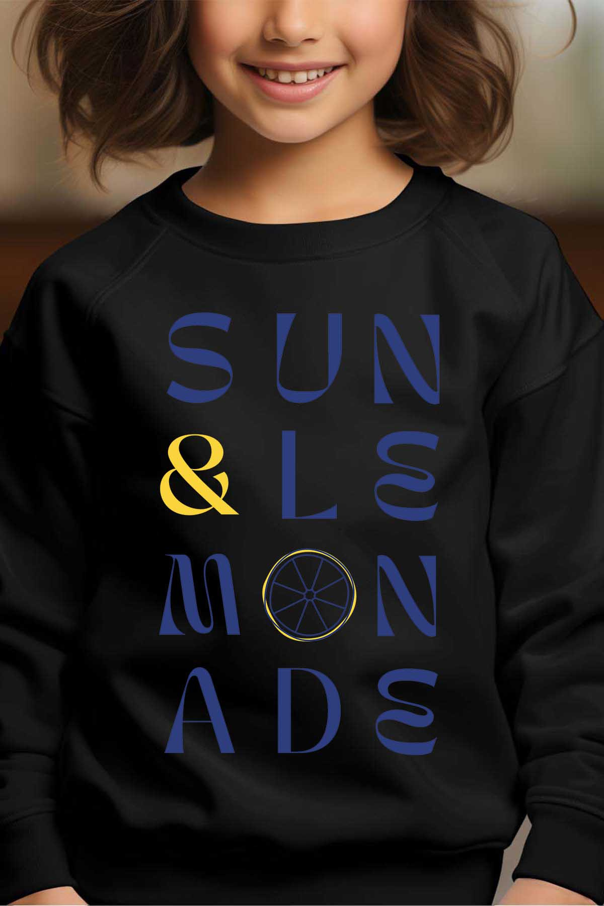 Großhändler I.A.L.D FRANCE - Sun And Lemonade - Sweatshirt Rundhalsausschnitt Mädchen