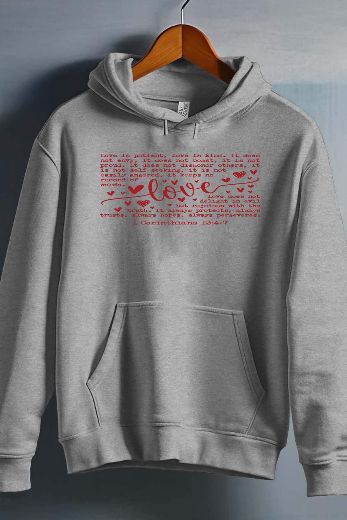 Großhändler I.A.L.D FRANCE - Liebe ist Geduld - Kapuzenpullover Mädchen