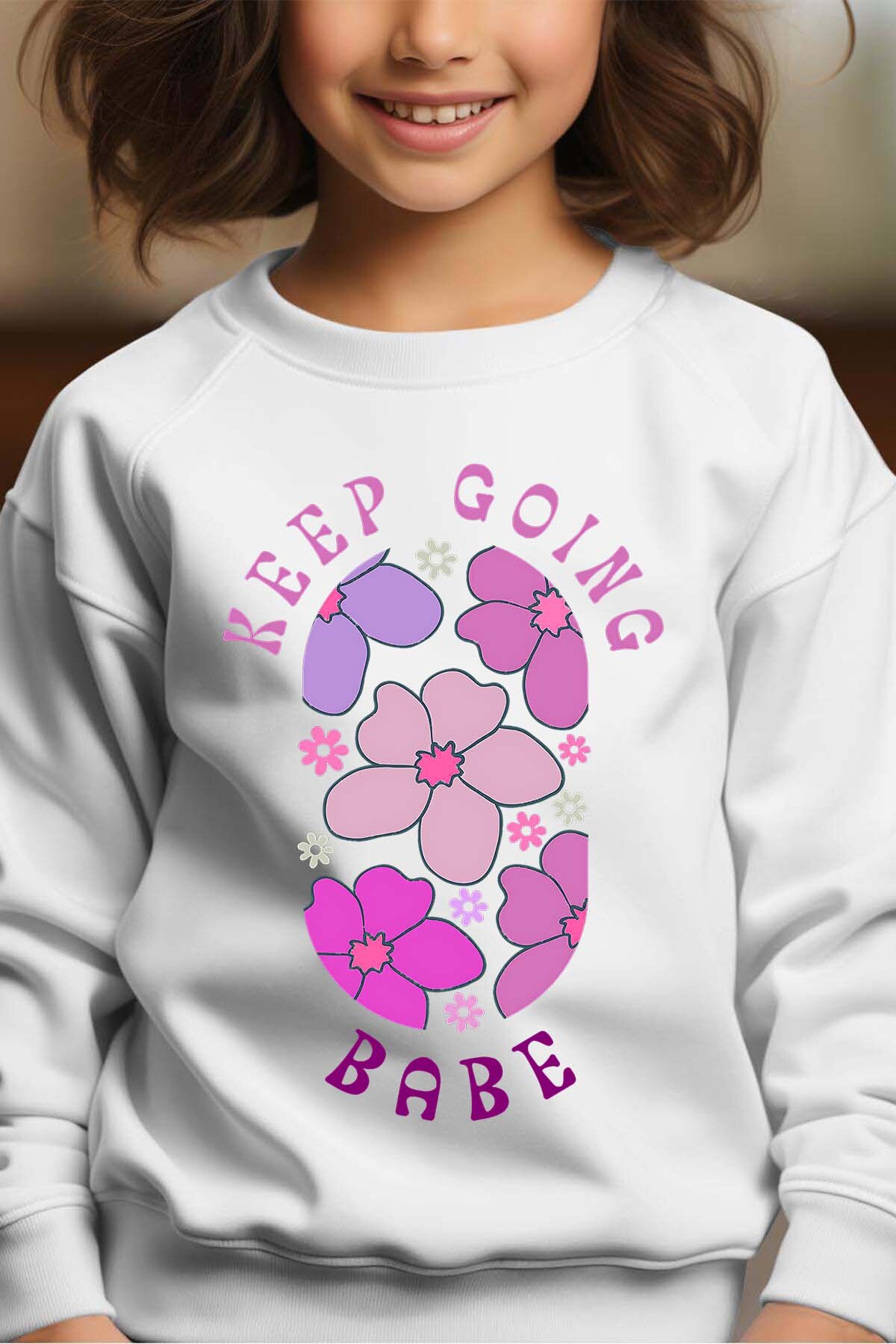 Wholesaler I.A.L.D FRANCE - Flower Hustle - Crewneck sweatshirt Girl
