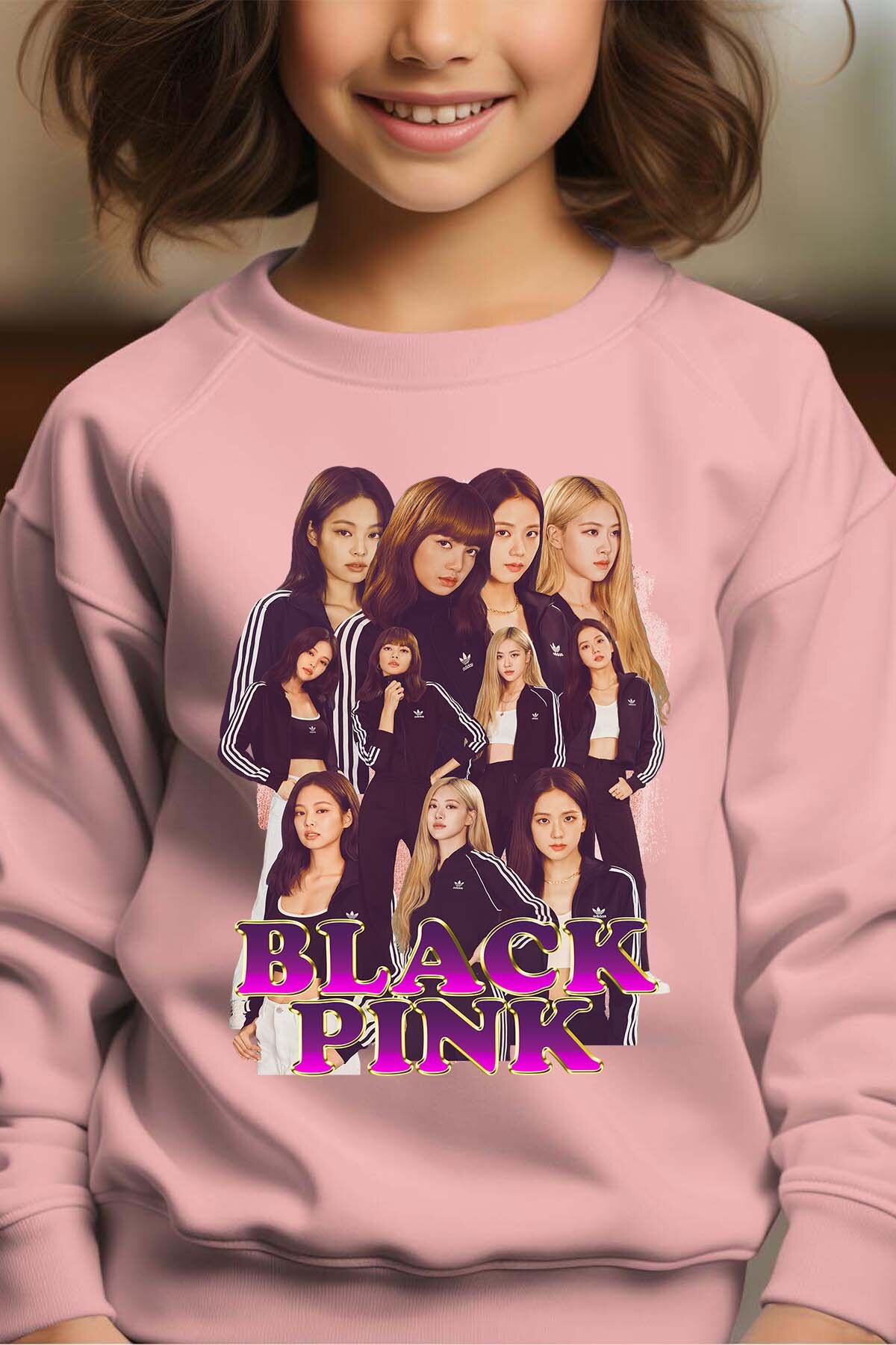 Mayorista I.A.L.D FRANCE - Blackpink 7 - Sudadera con cuello redondo para niña