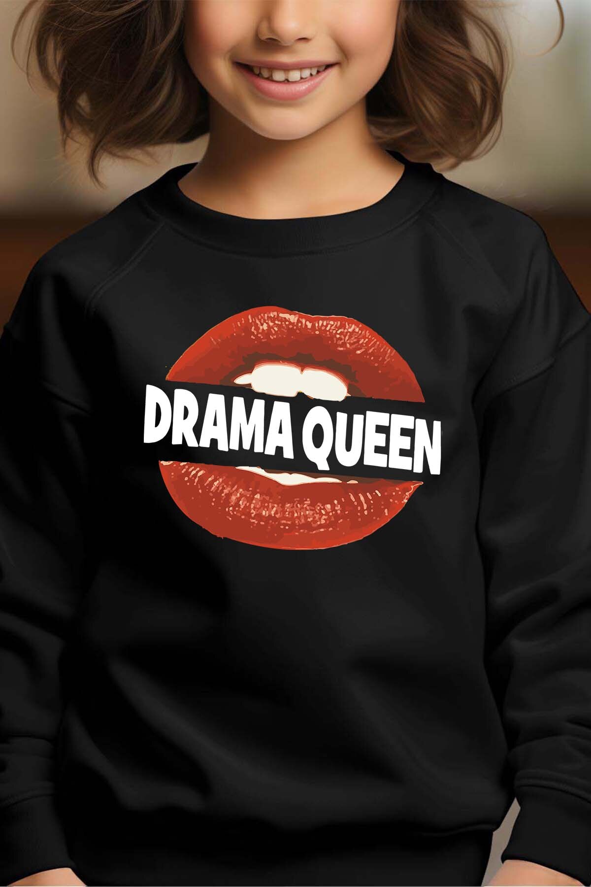 Großhändler I.A.L.D FRANCE - Drama Queen WEISS - Rundhals-Sweatshirt Mädchen
