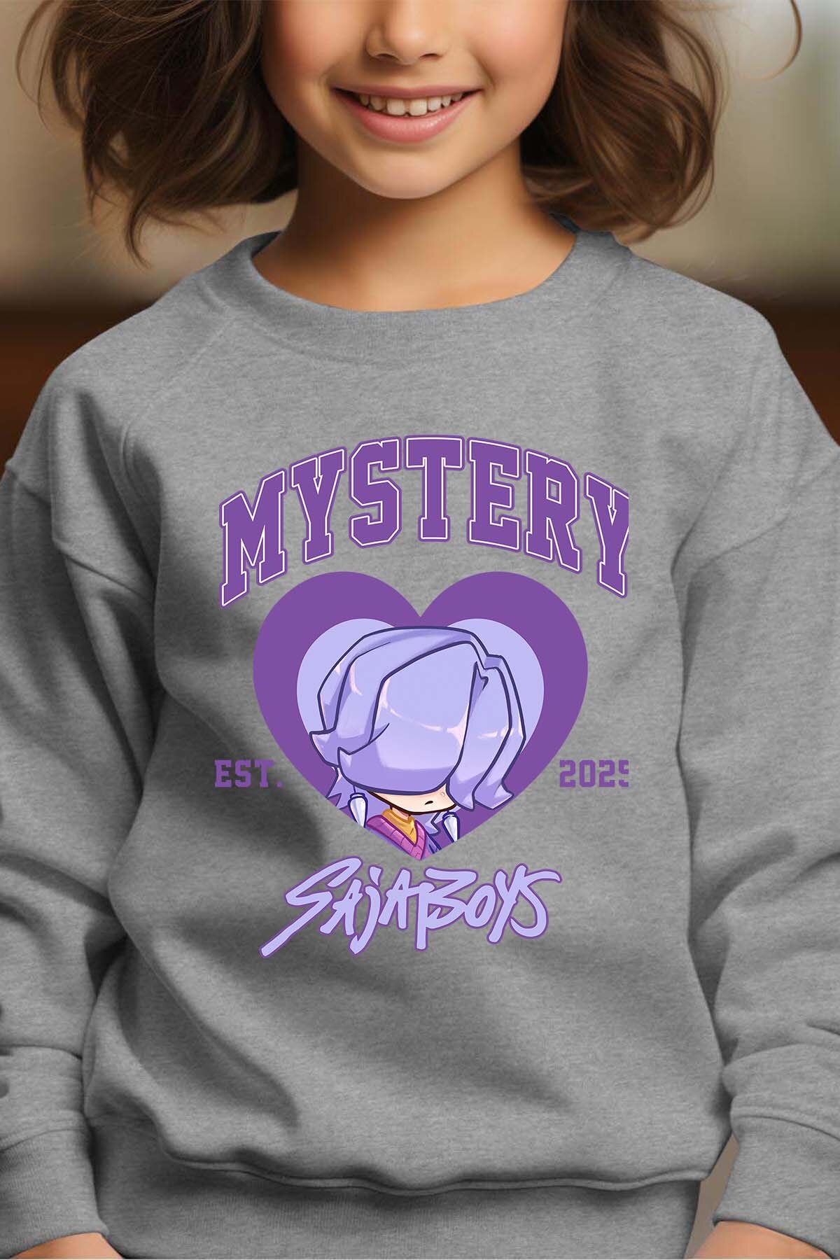 Grossiste I.A.L.D FRANCE - Mystery coeur Saja - Sweat Col Rond Fille