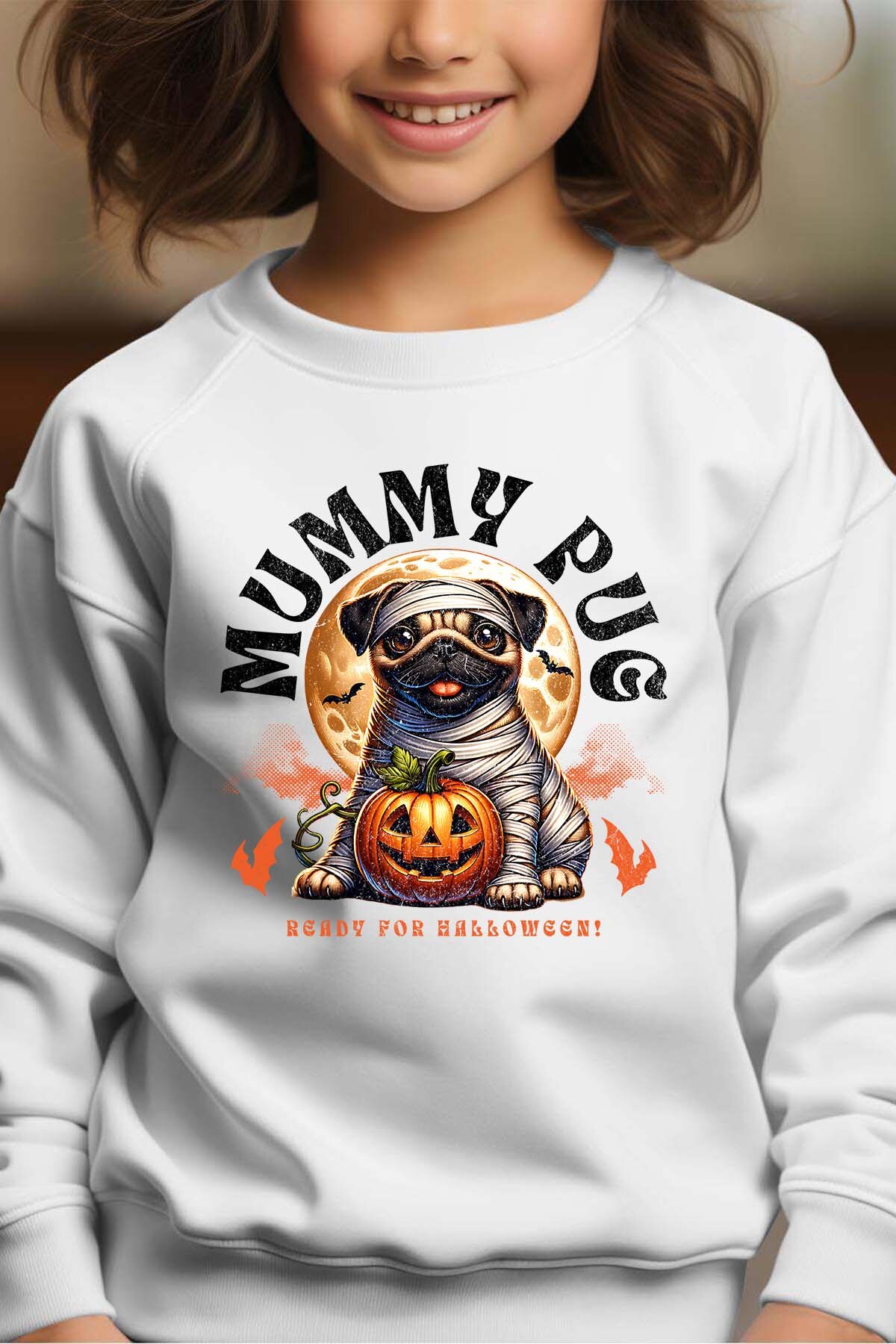 Mayorista I.A.L.D FRANCE - Mummy Pug - Sudadera con cuello redondo Niña