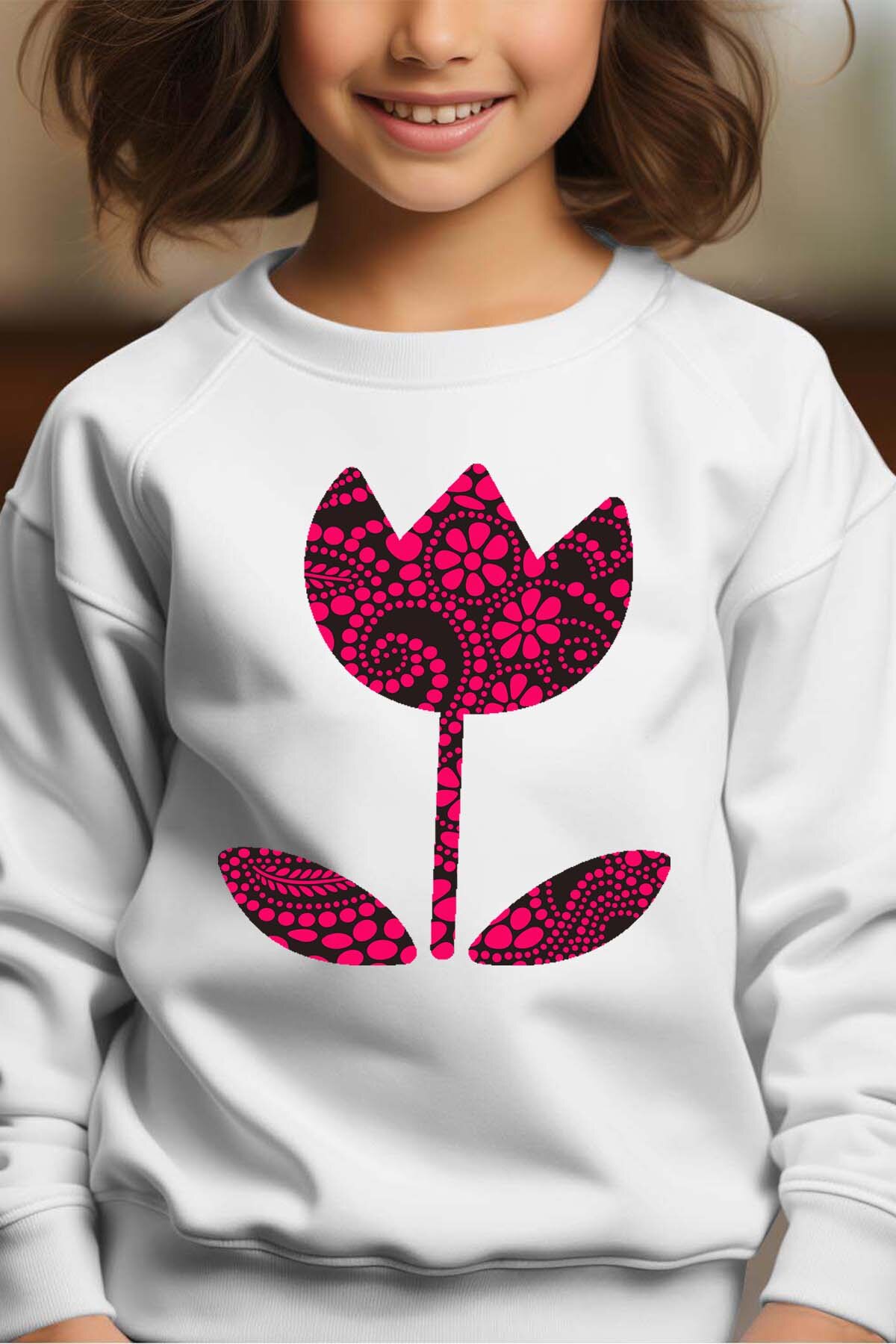 Wholesaler I.A.L.D FRANCE - Foral flower - Crewneck sweatshirt Girl