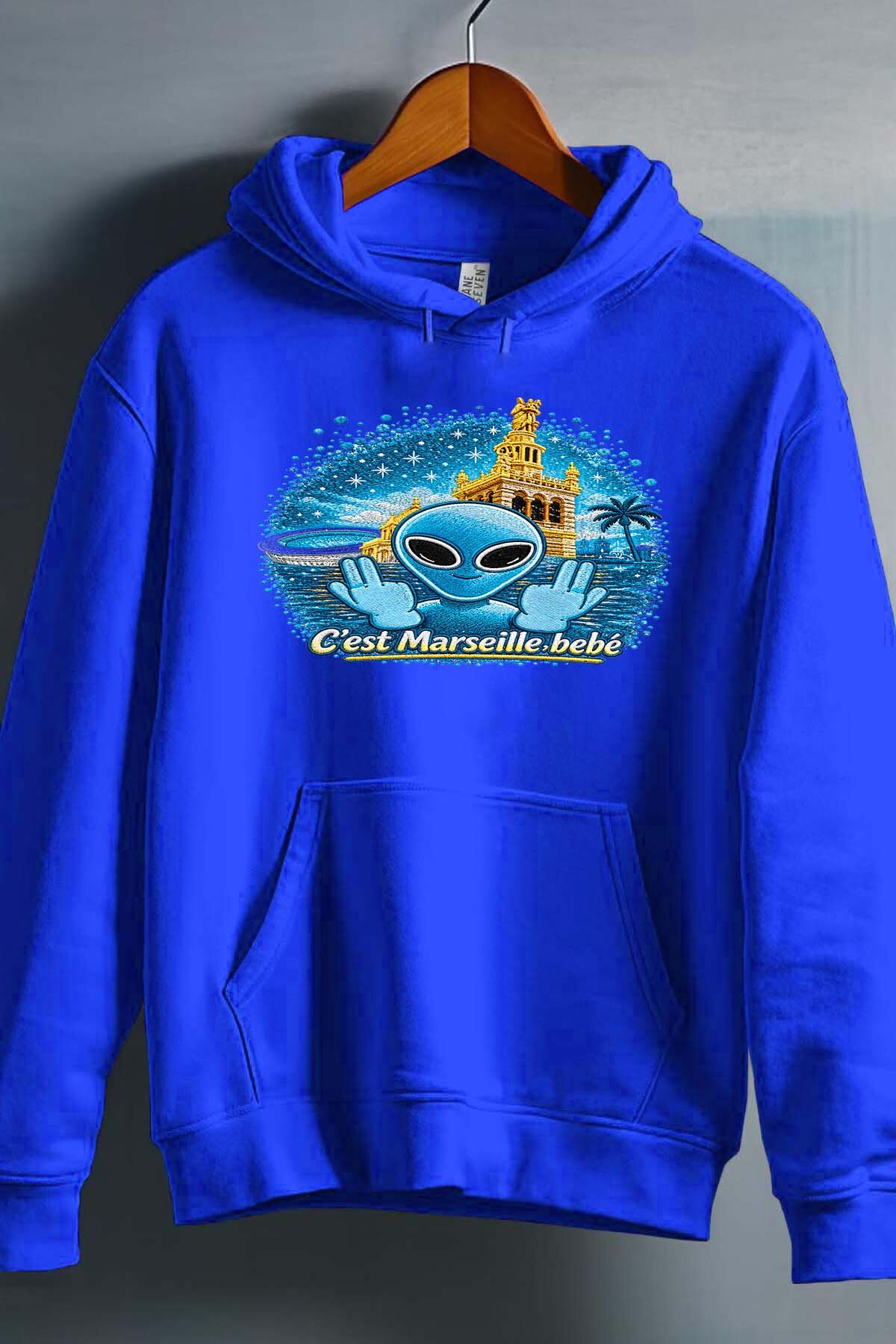Grossiste I.A.L.D FRANCE - Ovni Mars Blue - Sweat Capuche Garçon