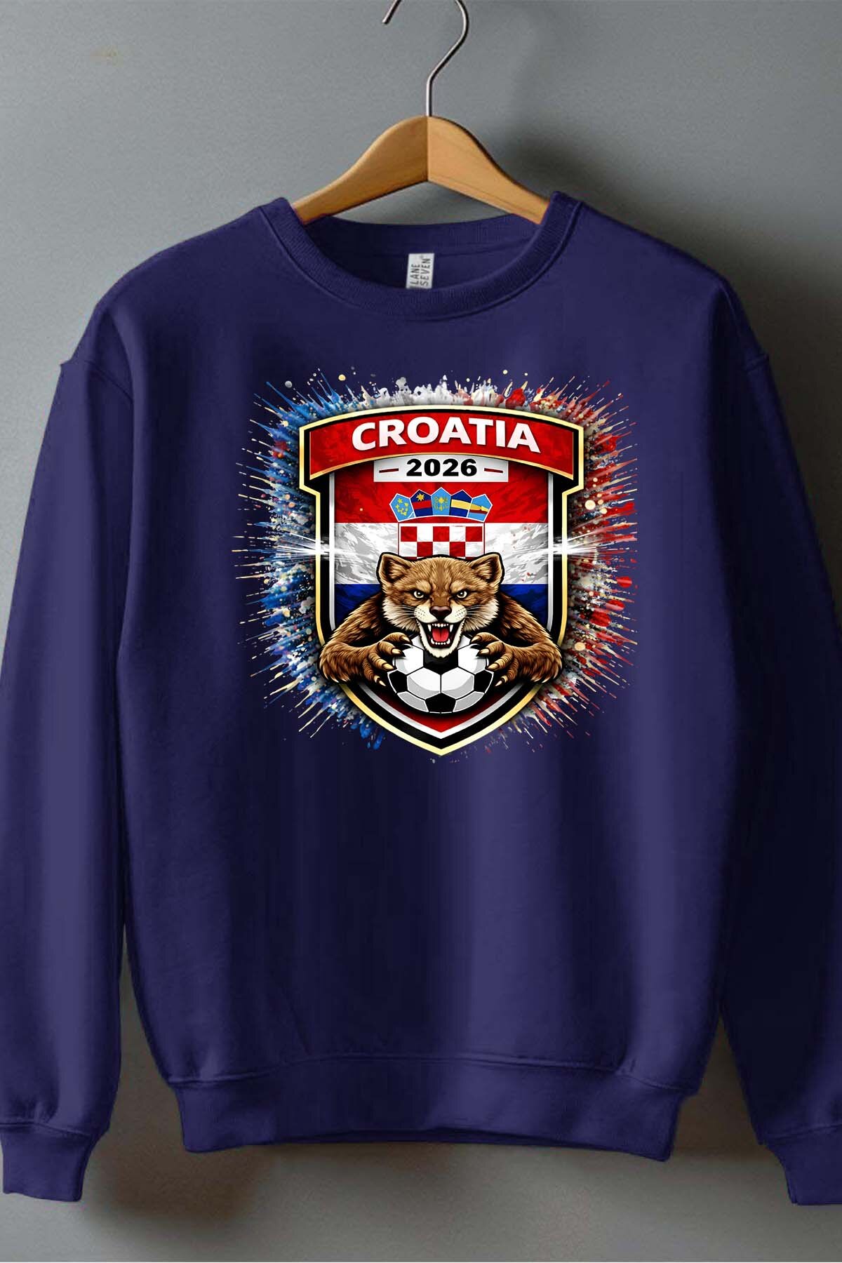 Grossiste I.A.L.D FRANCE - Patch croatia - Sweat Col Rond Garçon