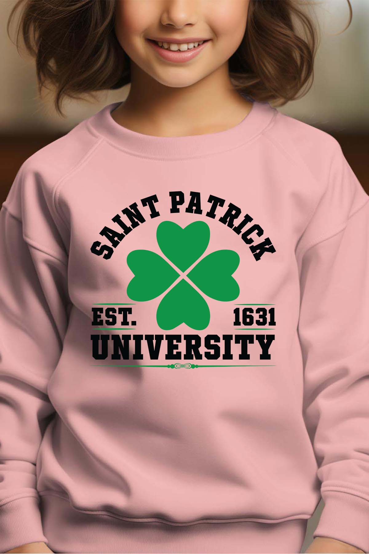 Mayorista I.A.L.D FRANCE - Universidad de Patrick - sudadera de niña redonda