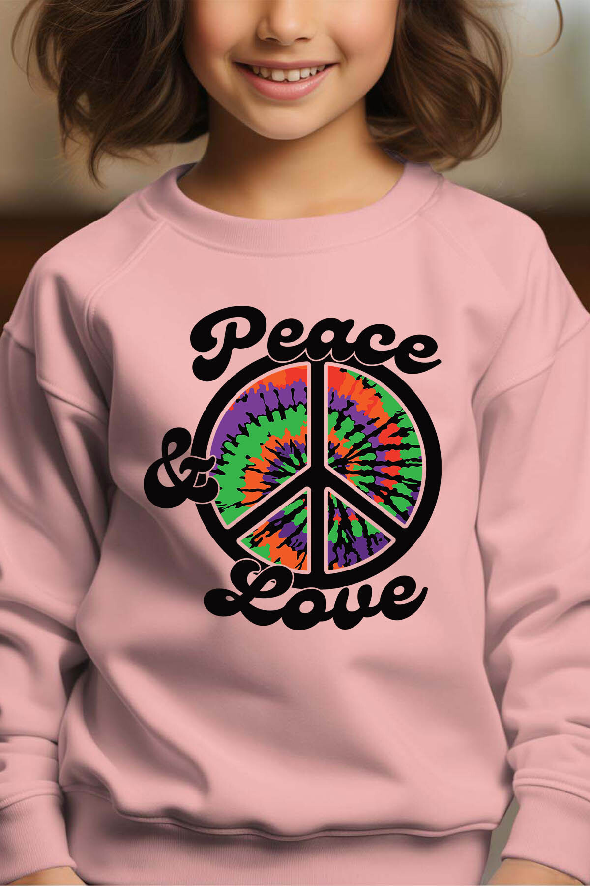 Mayorista I.A.L.D FRANCE - Peace Love Hippie - Ronda Girl Girl Sweatshirt