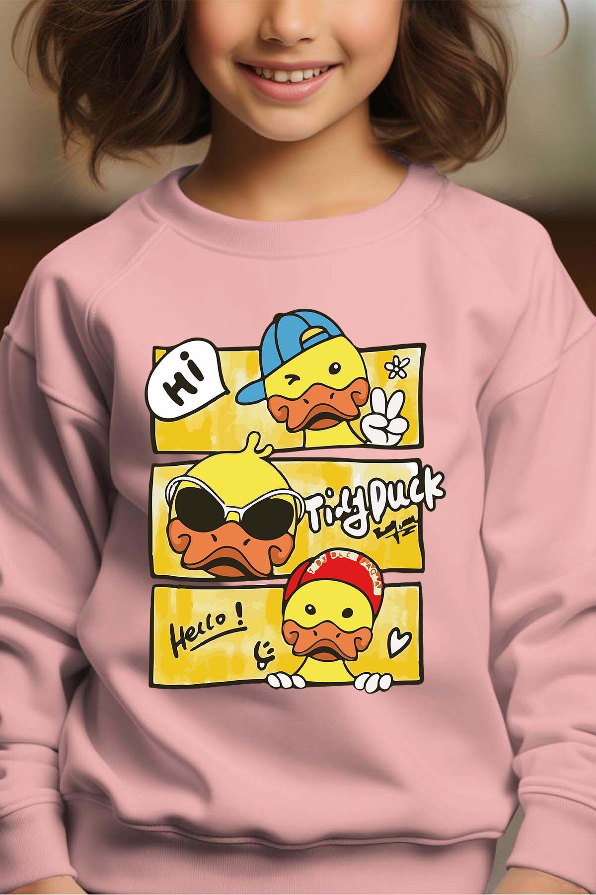 Grossiste I.A.L.D FRANCE - Tidy Duck - Sweat Col Rond Fille