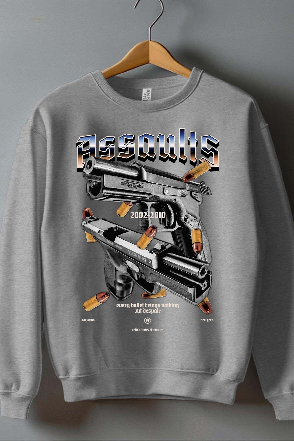Grossiste I.A.L.D FRANCE - Gun Graphic - Sweat Col Rond Garçon