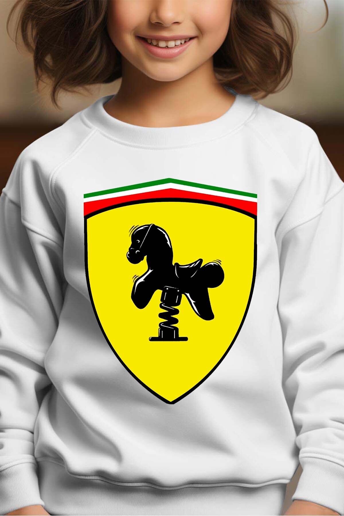 Großhändler I.A.L.D FRANCE - Ferrari Kinder - Rundhals-Sweatshirt Mädchen