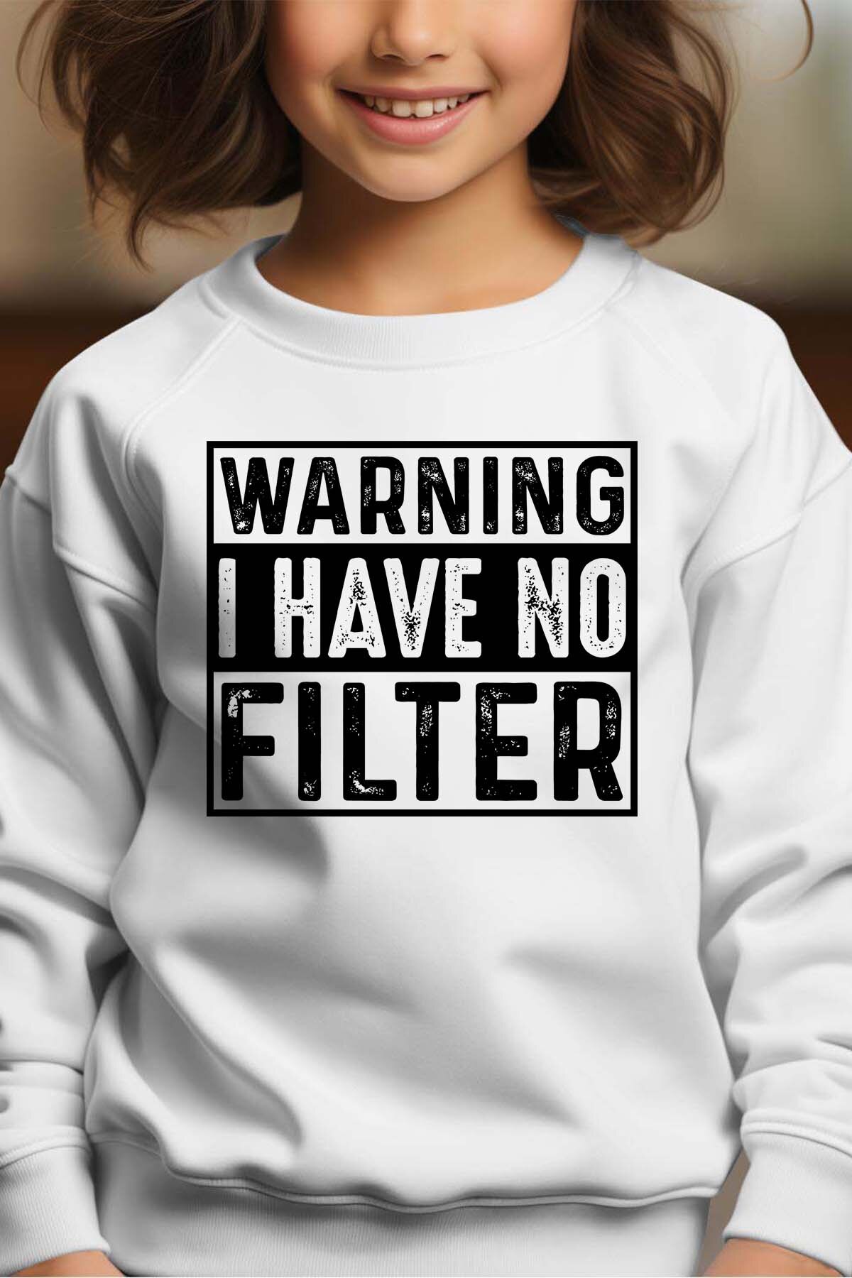 Grossiste I.A.L.D FRANCE - Warning Filter - Sweat Col Rond Fille