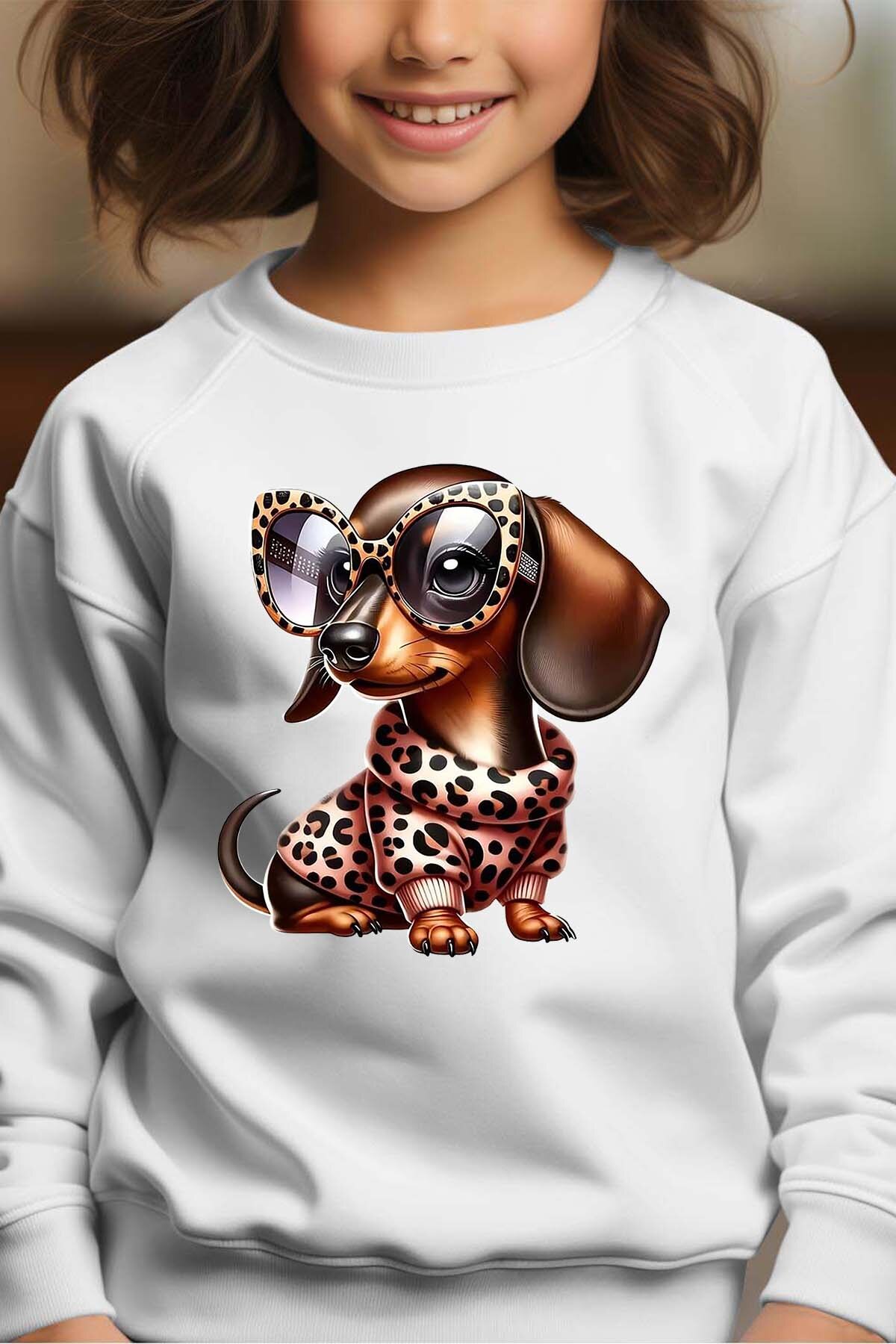 Wholesaler I.A.L.D FRANCE - dog glasse leo - Crewneck sweatshirt Girl