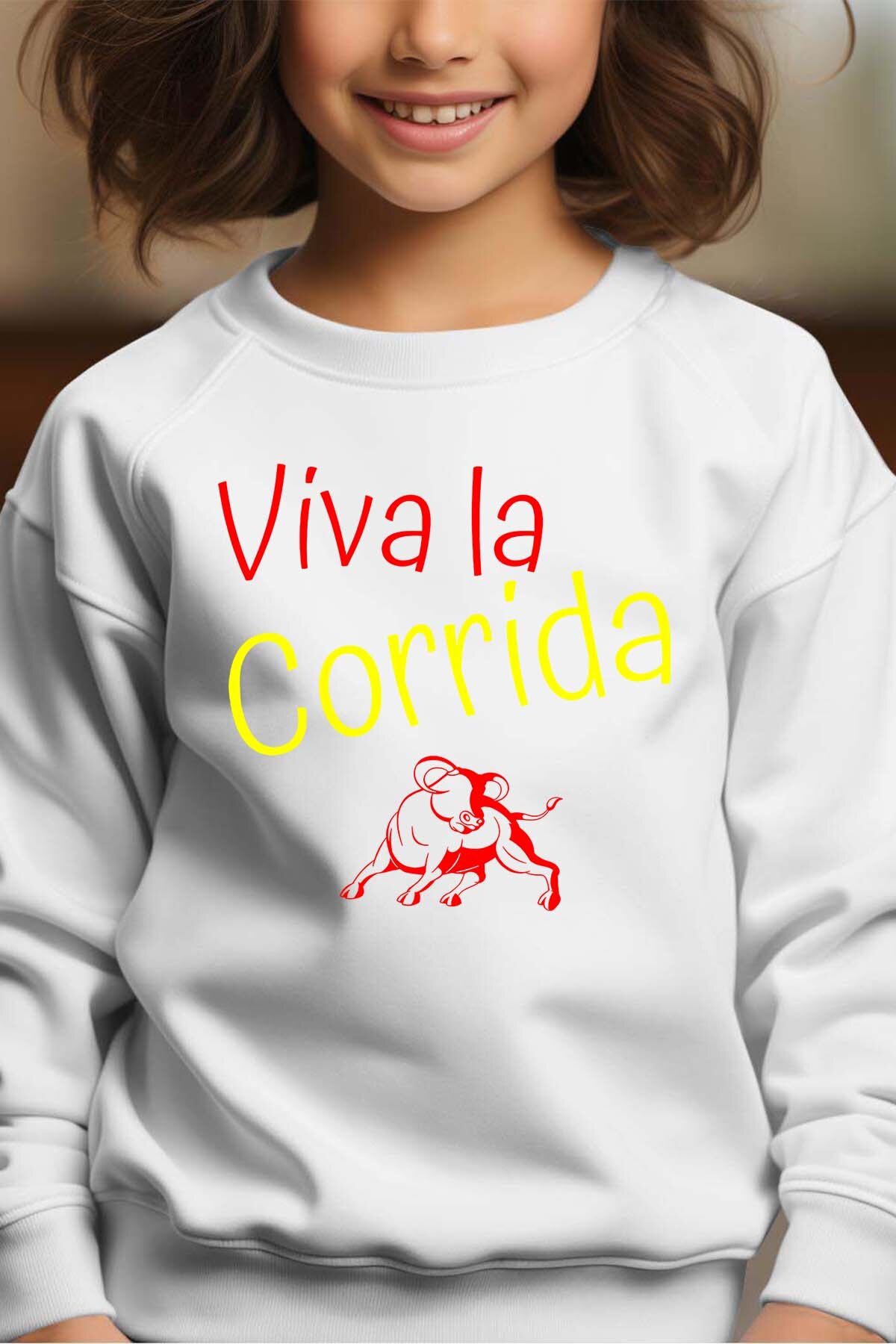 Grossiste I.A.L.D FRANCE - Viva la corrida - Sweat Col Rond Fille