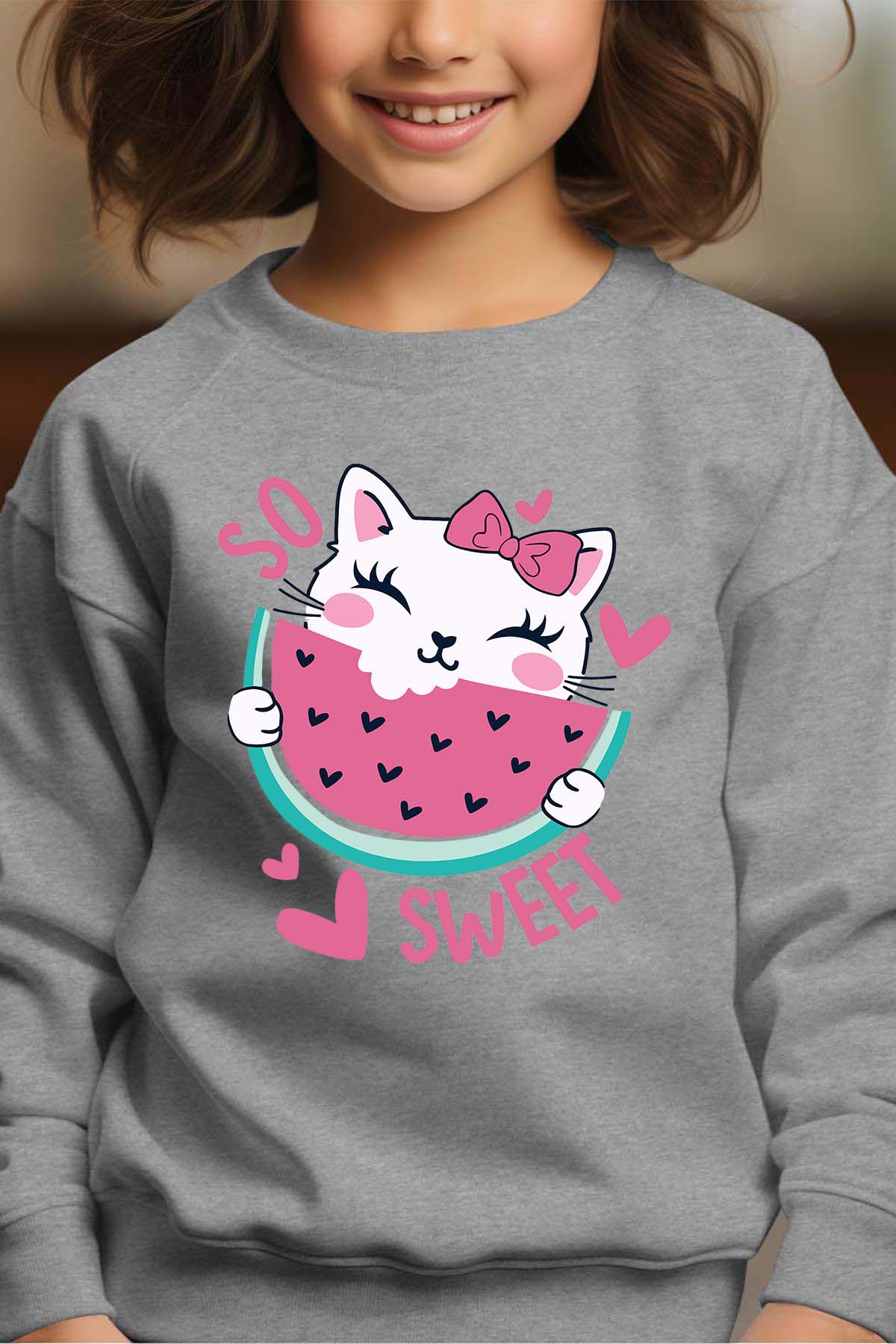 Mayorista I.A.L.D FRANCE - So Sweat Cat - Sudadera Cuello Redondo Niña
