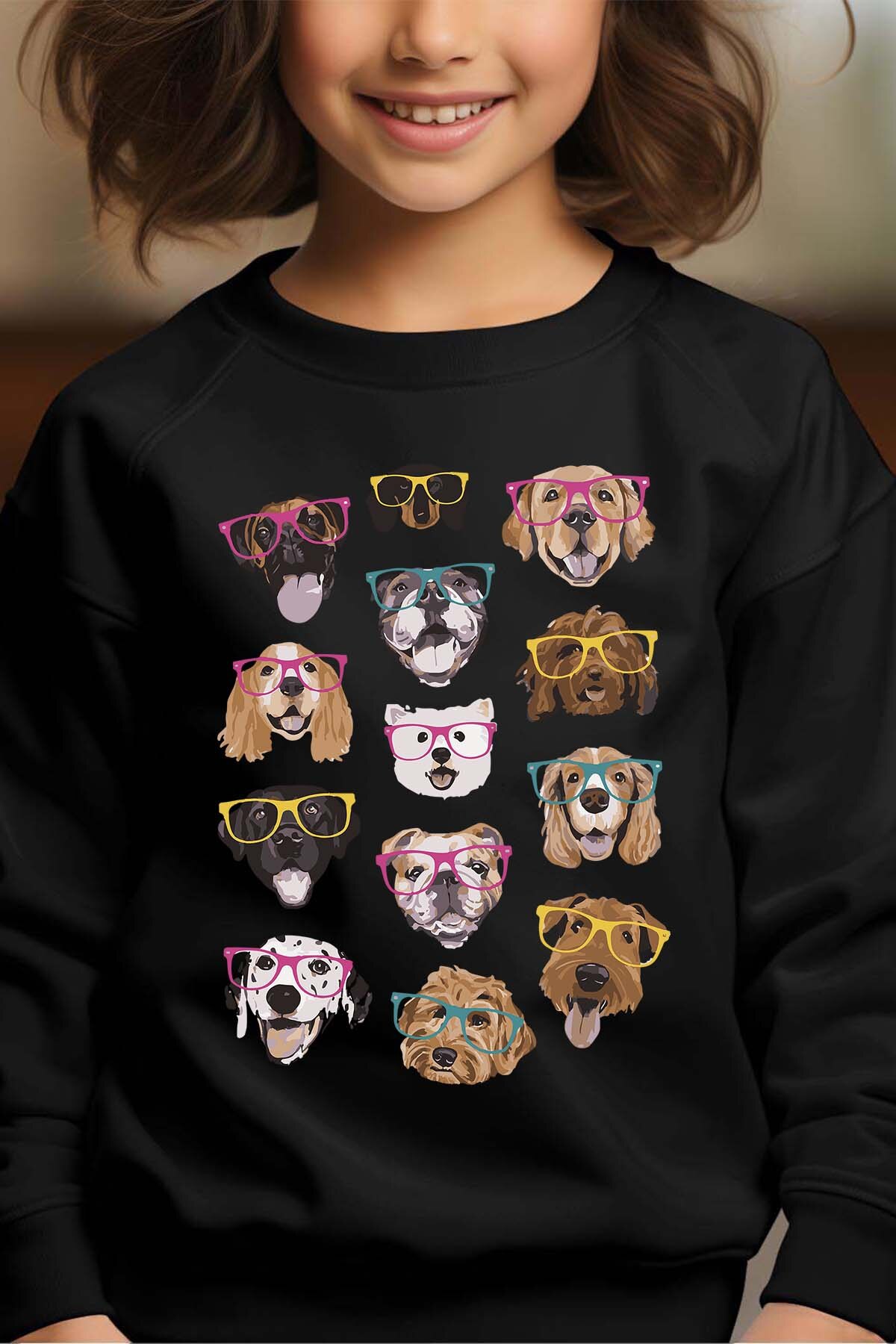 Grossiste I.A.L.D FRANCE - Dog Crazy Style - Sweat Col Rond Fille